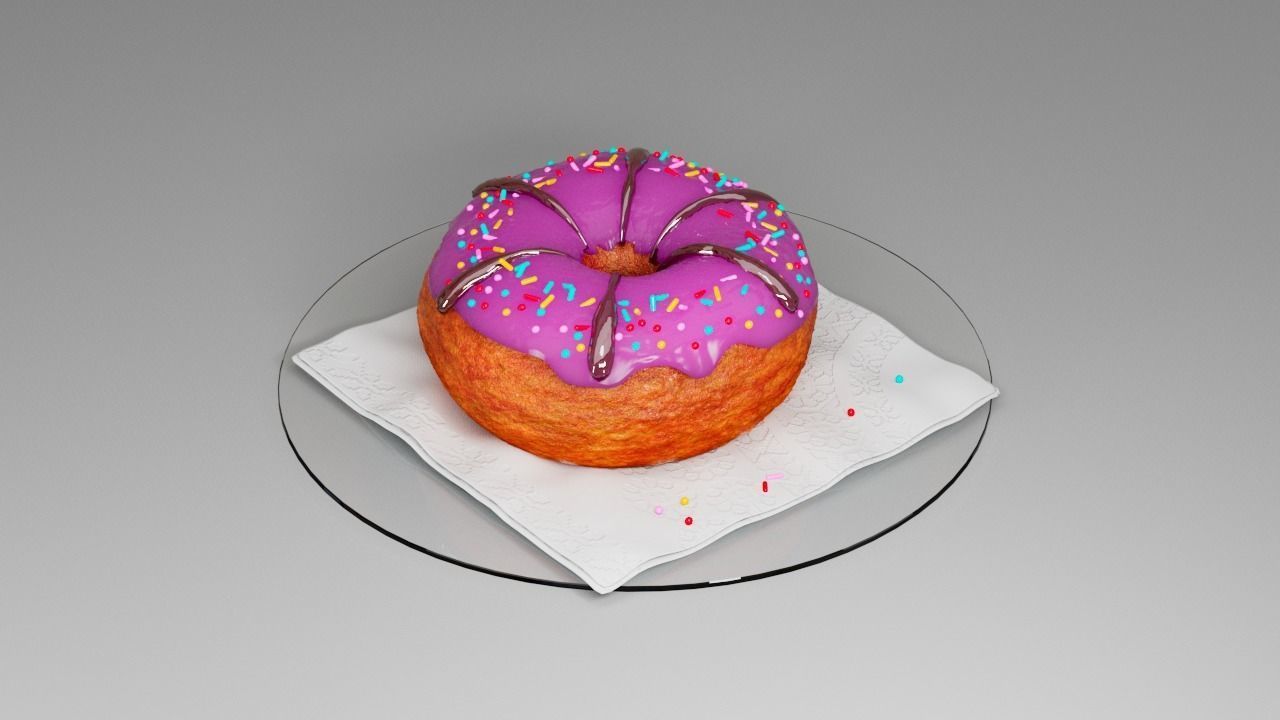 Donut second  3D model_2