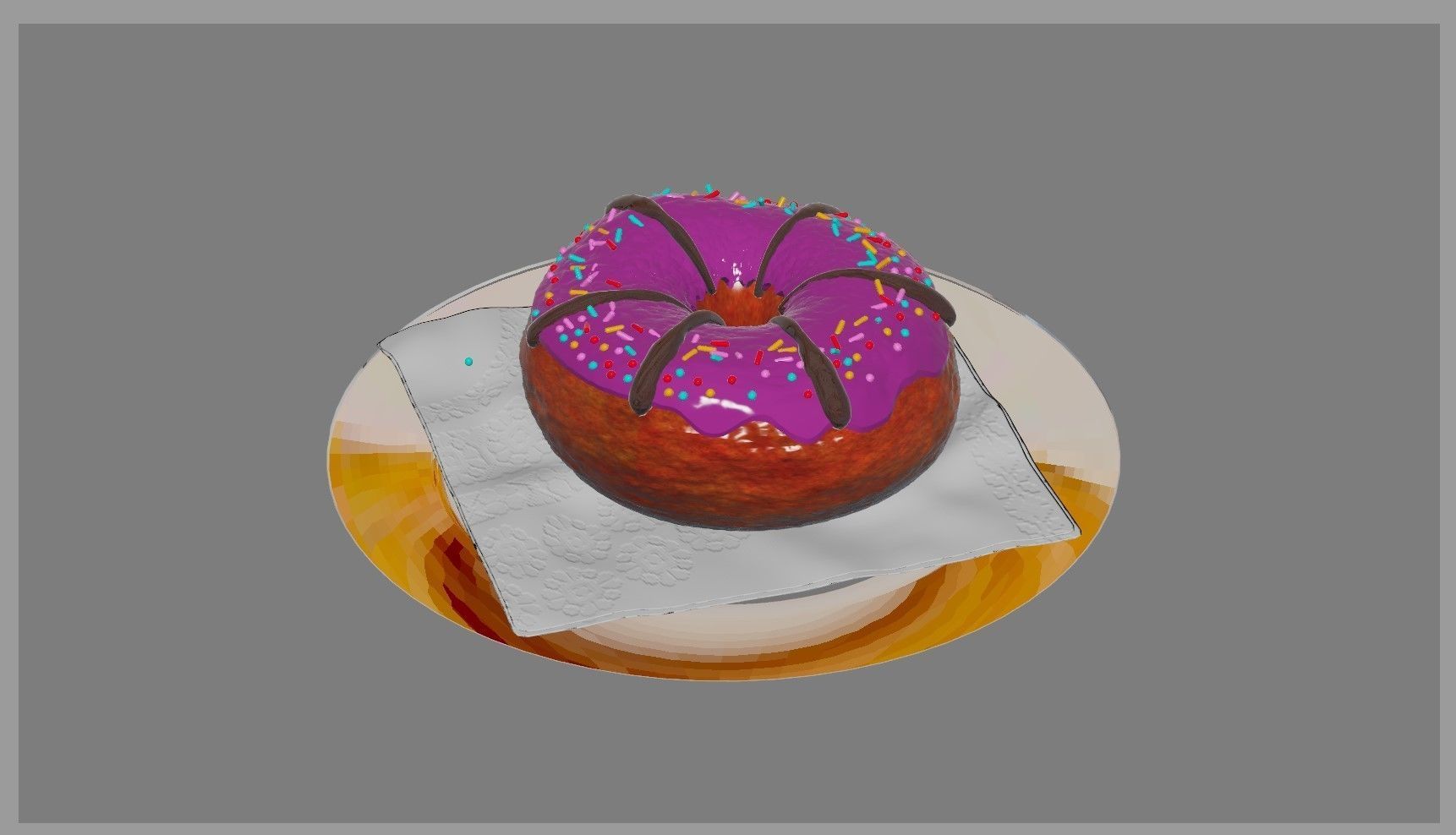 Donut second  3D model_20