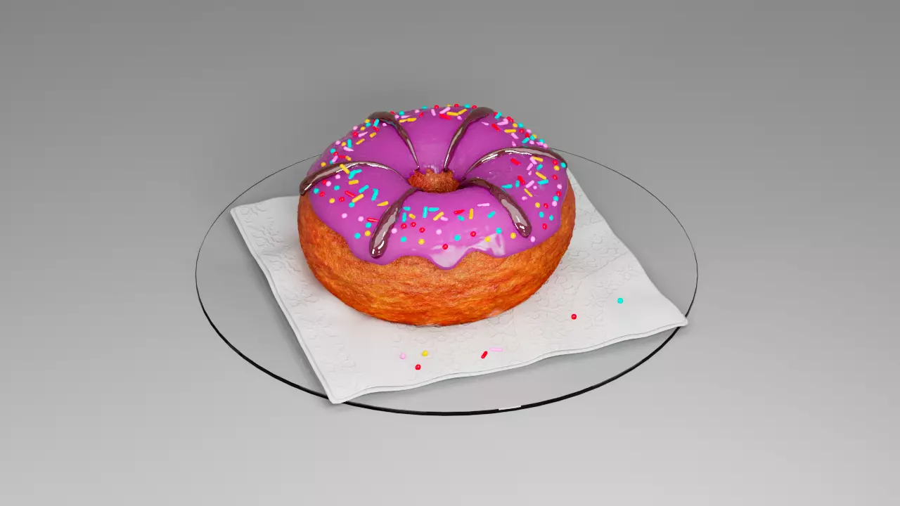 Donut second  3D model_0
