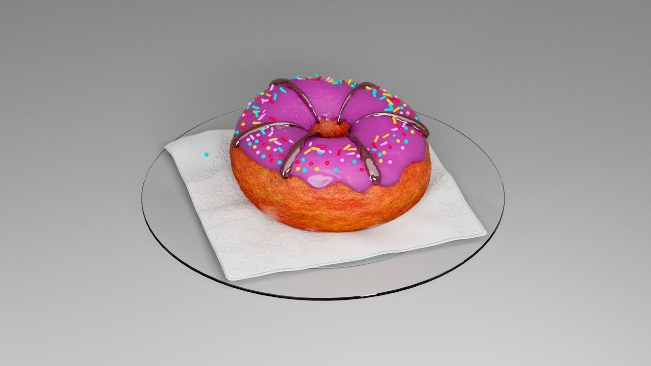 Donut second  3D model_9