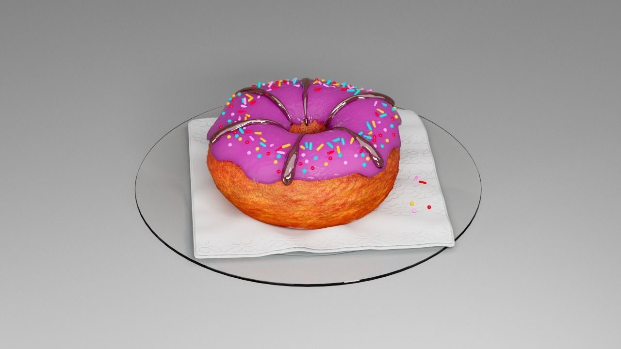 Donut second  3D model_5