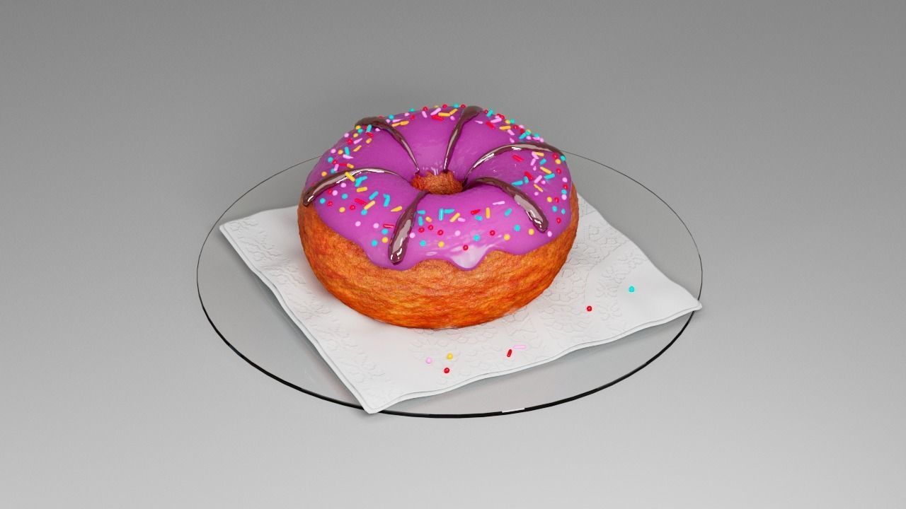 Donut second  3D model_1