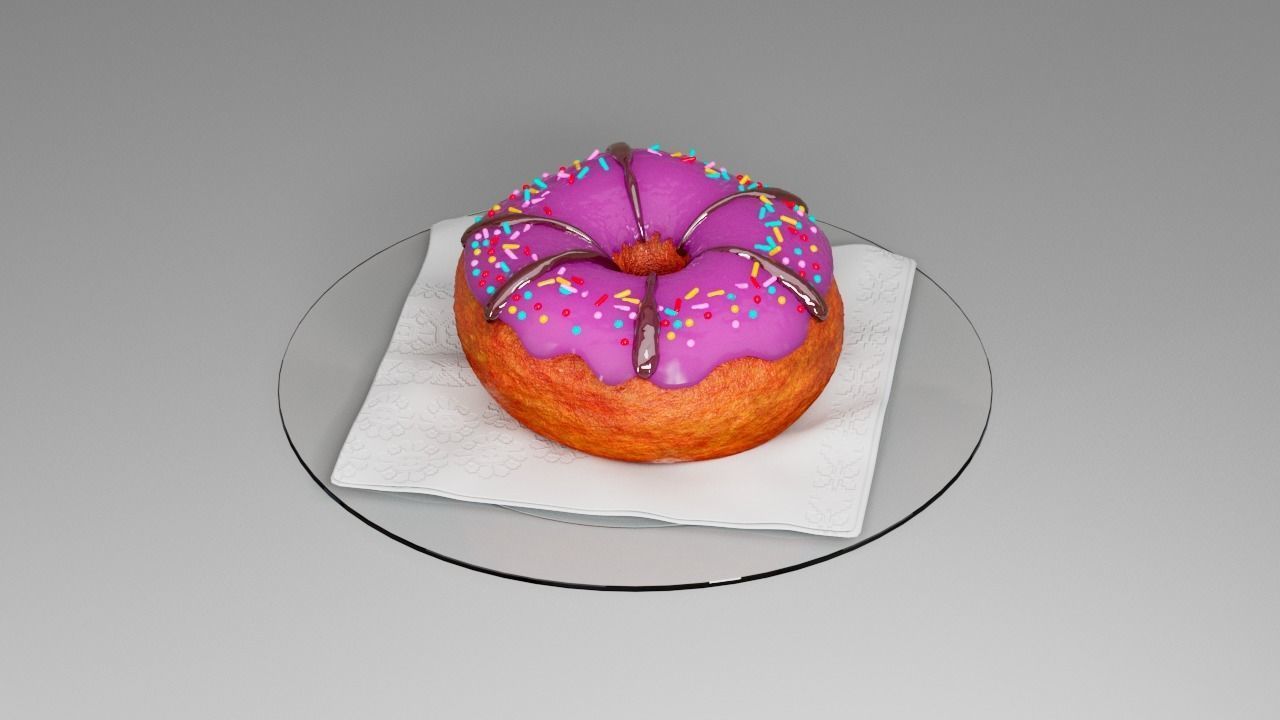 Donut second  3D model_8