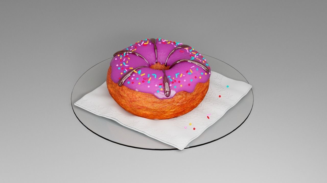 Donut second  3D model_3