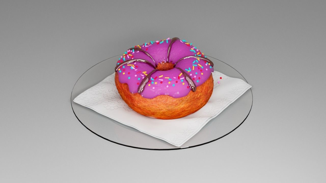 Donut second  3D model_7