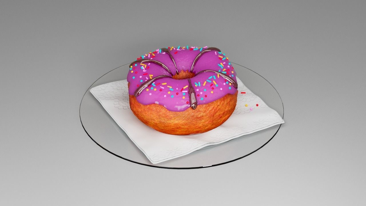 Donut second  3D model_6