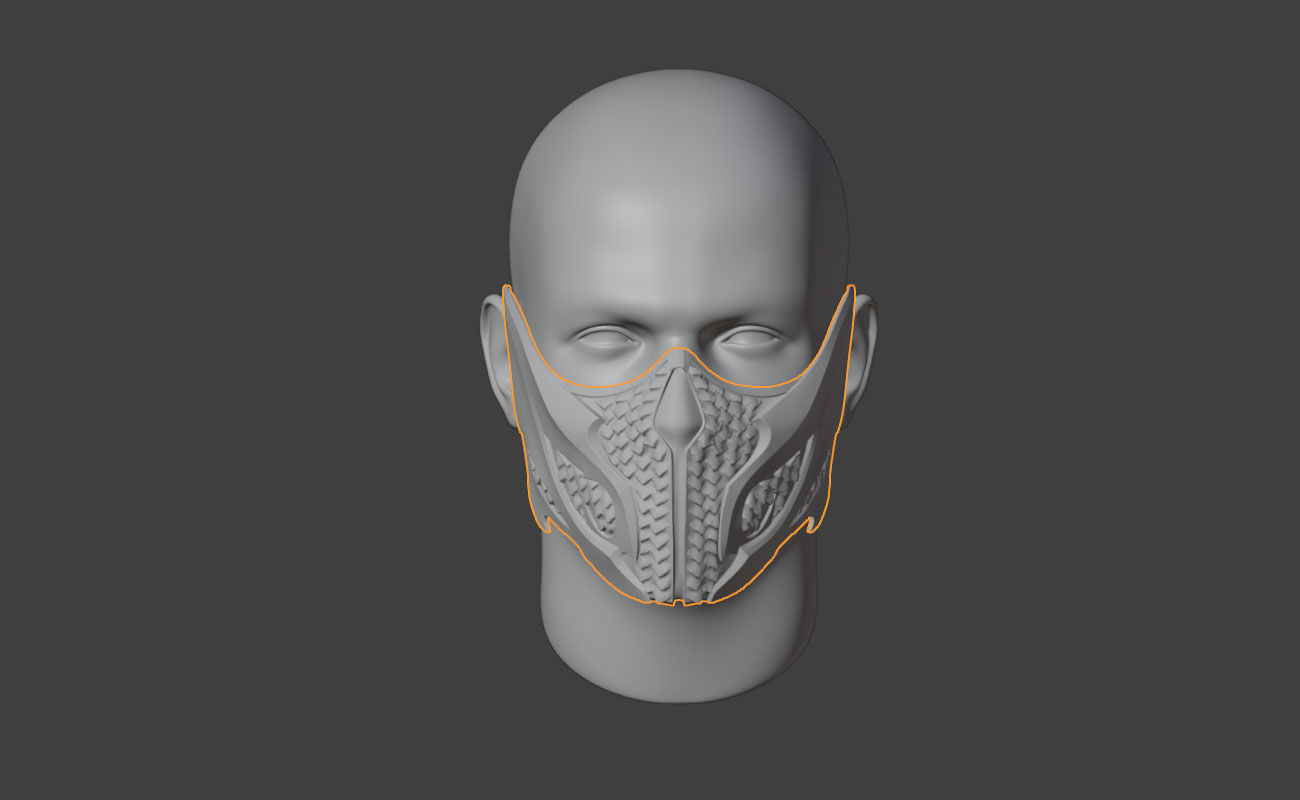 Reptile mask from MK1 -  Raptor Kombat Mask 3D print model_7
