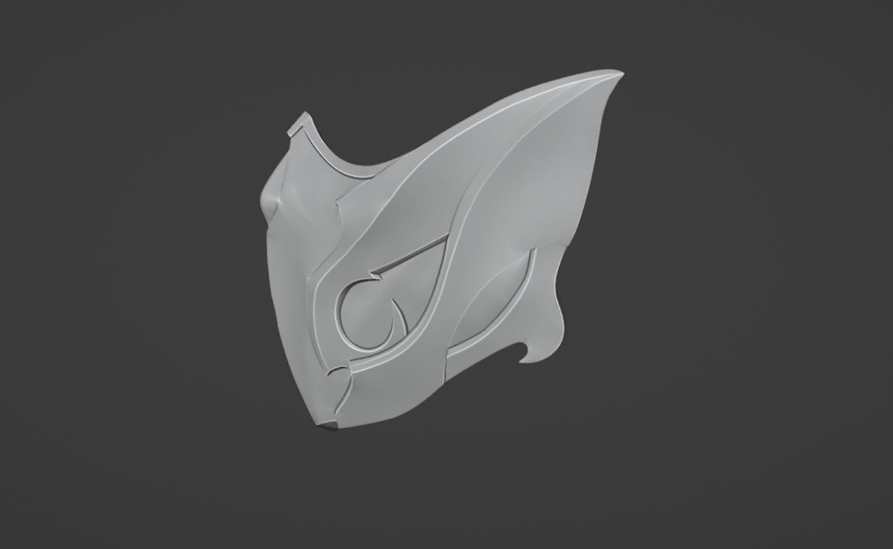 Reptile mask from MK1 -  Raptor Kombat Mask 3D print model_21