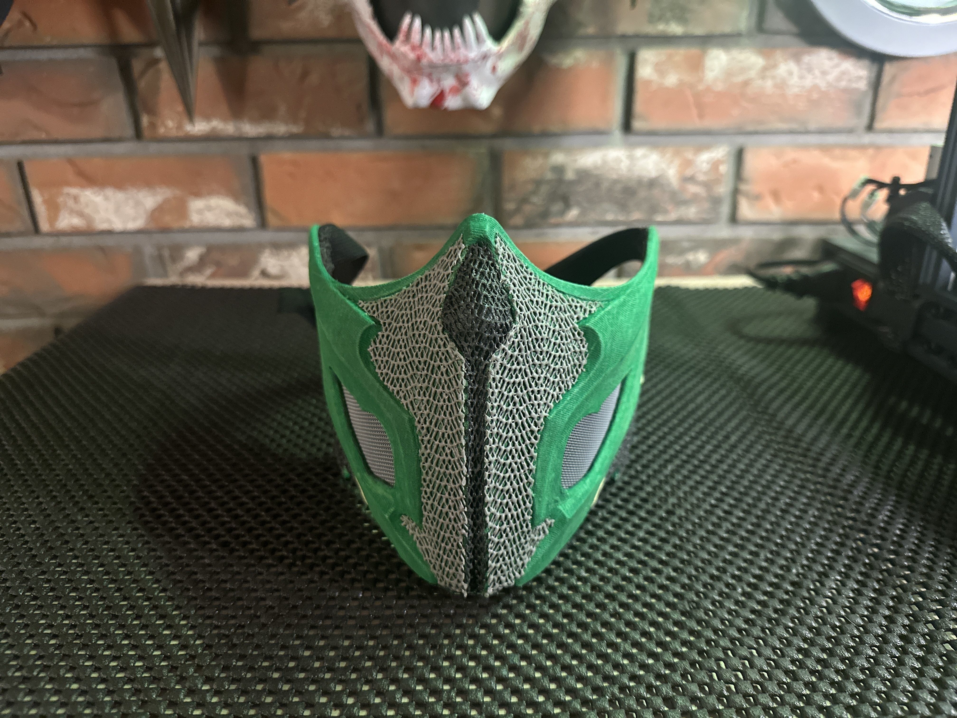 Reptile mask from MK1 -  Raptor Kombat Mask 3D print model_17