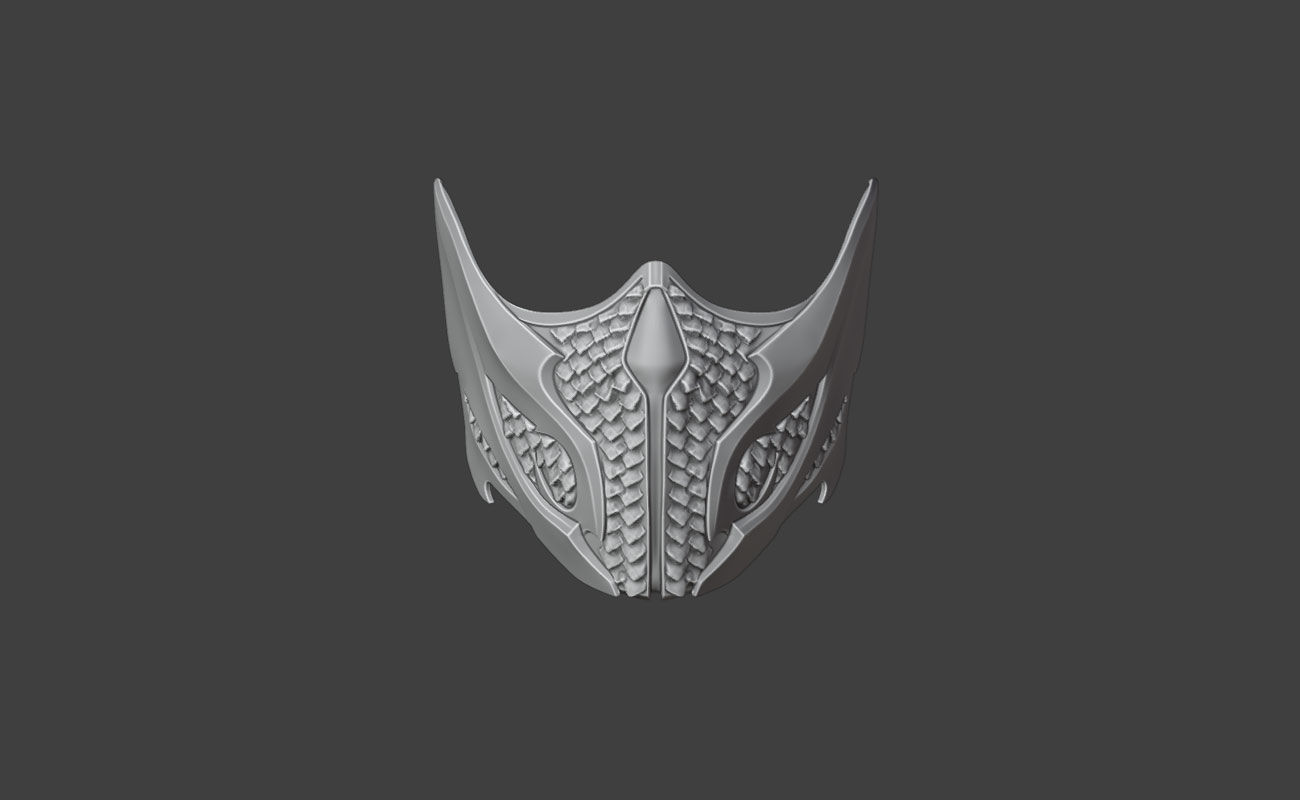 Reptile mask from MK1 -  Raptor Kombat Mask 3D print model_9