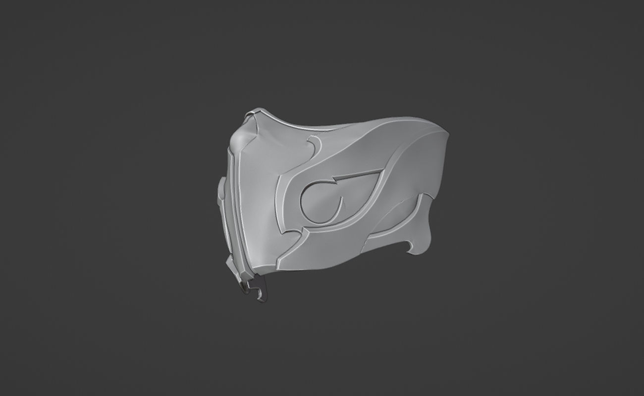 Reptile mask from MK1 -  Raptor Kombat Mask 3D print model_25