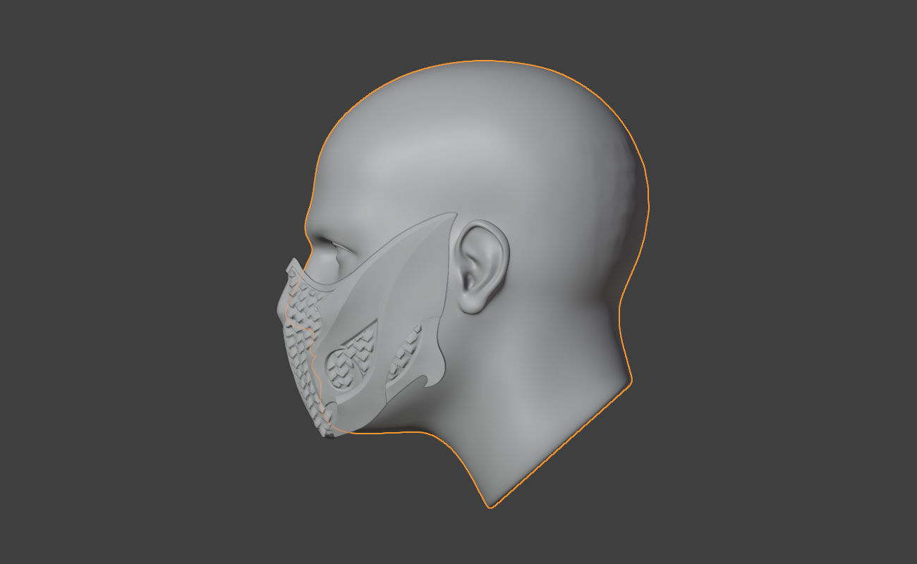 Reptile mask from MK1 -  Raptor Kombat Mask 3D print model_8