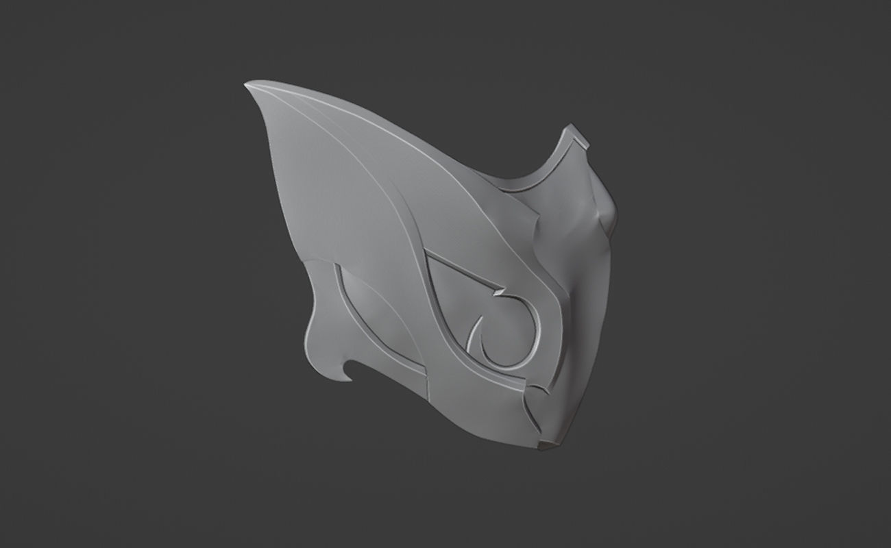 Reptile mask from MK1 -  Raptor Kombat Mask 3D print model_22
