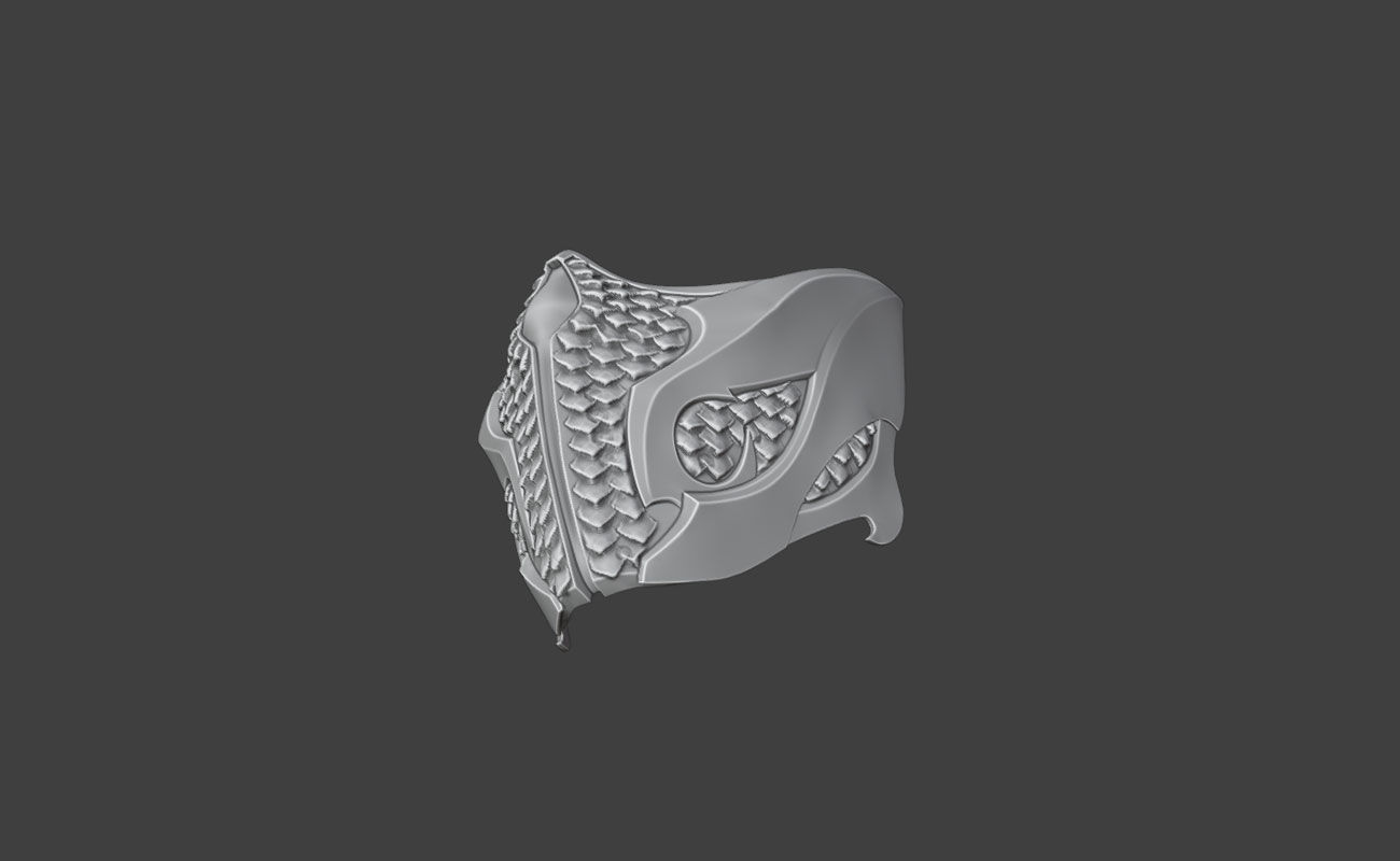 Reptile mask from MK1 -  Raptor Kombat Mask 3D print model_14