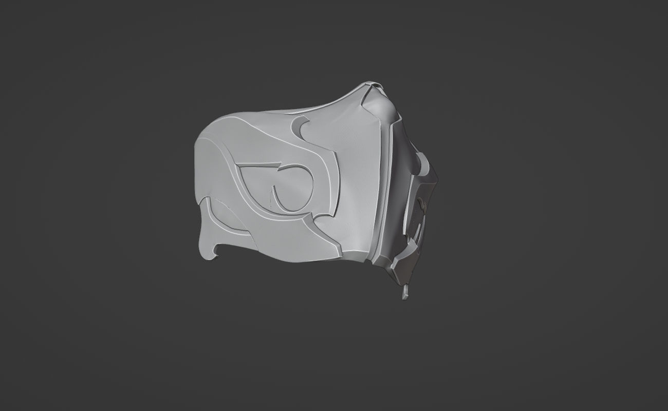 Reptile mask from MK1 -  Raptor Kombat Mask 3D print model_26