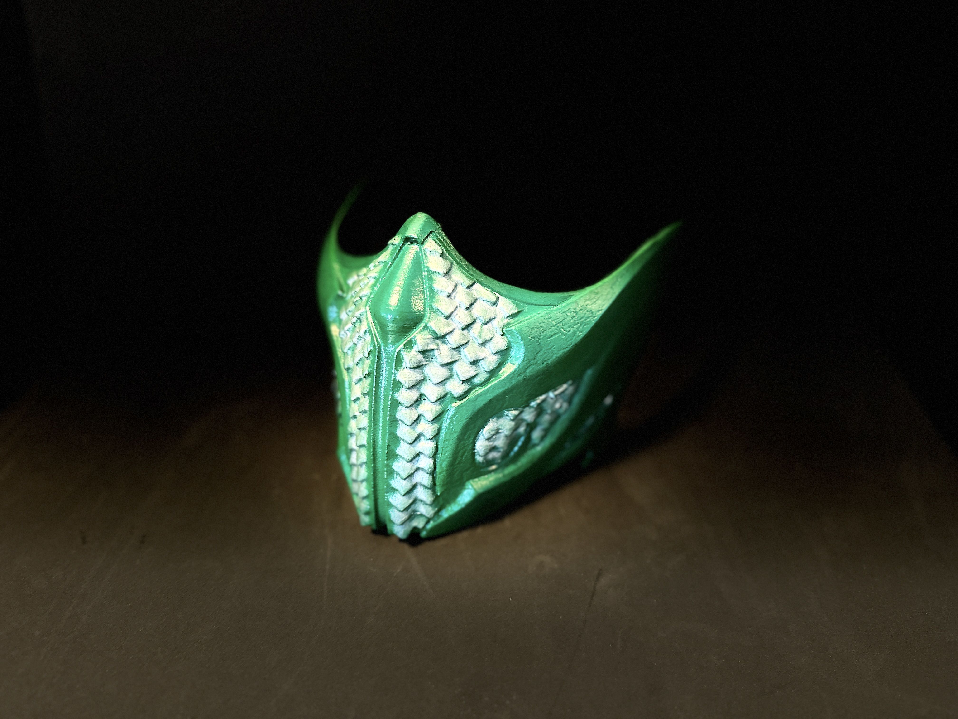 Reptile mask from MK1 -  Raptor Kombat Mask 3D print model_2
