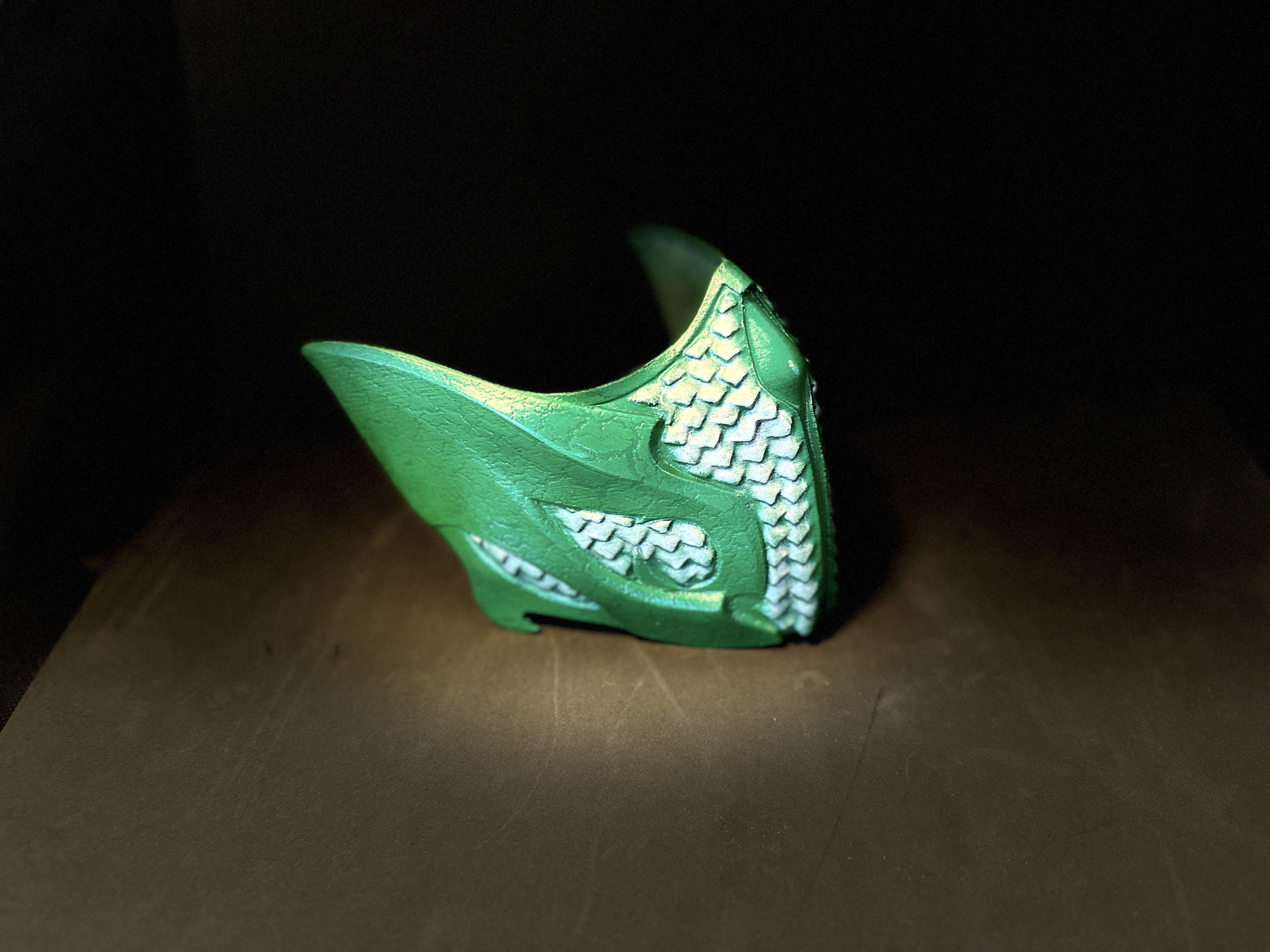 Reptile mask from MK1 -  Raptor Kombat Mask 3D print model_6