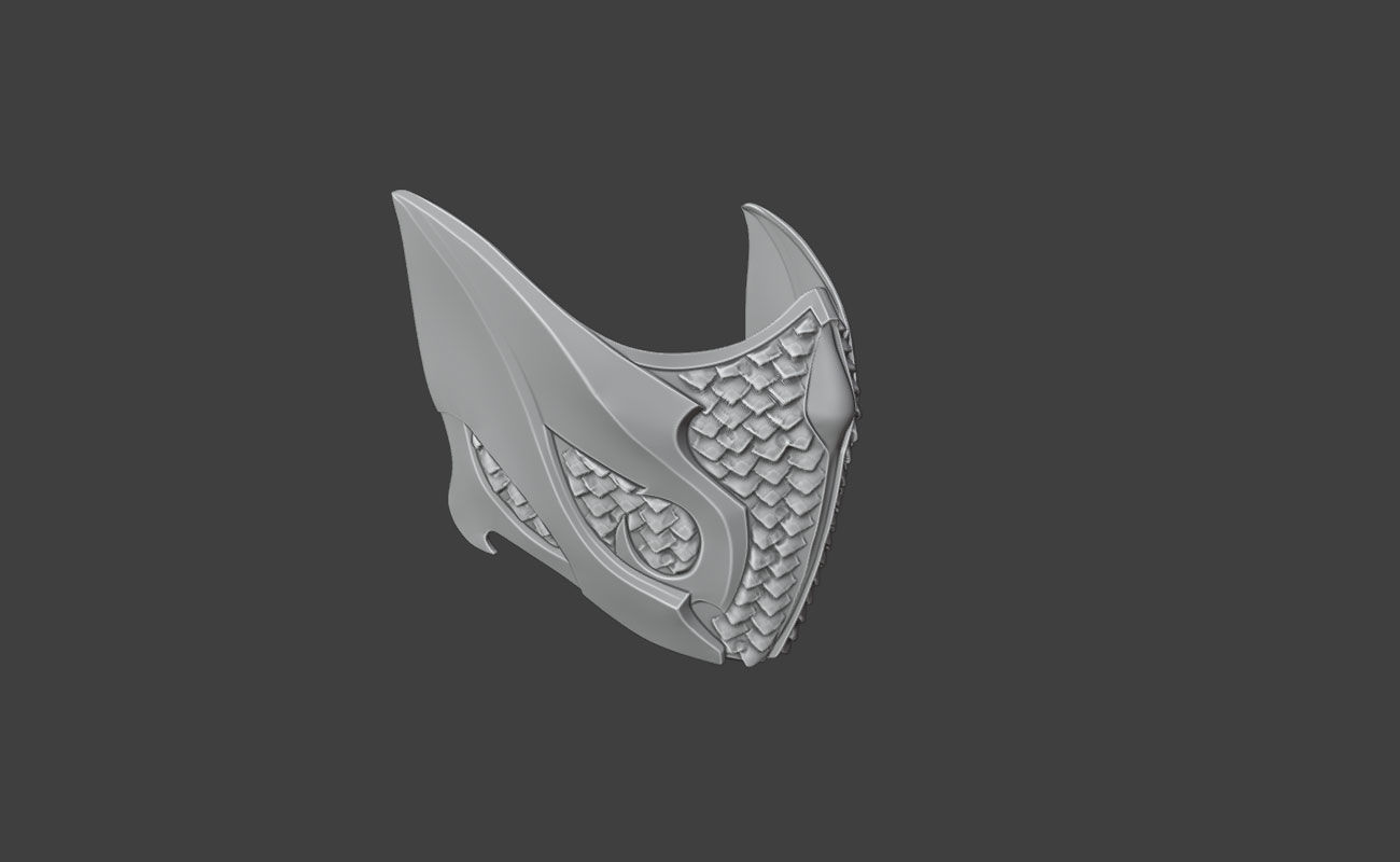 Reptile mask from MK1 -  Raptor Kombat Mask 3D print model_13