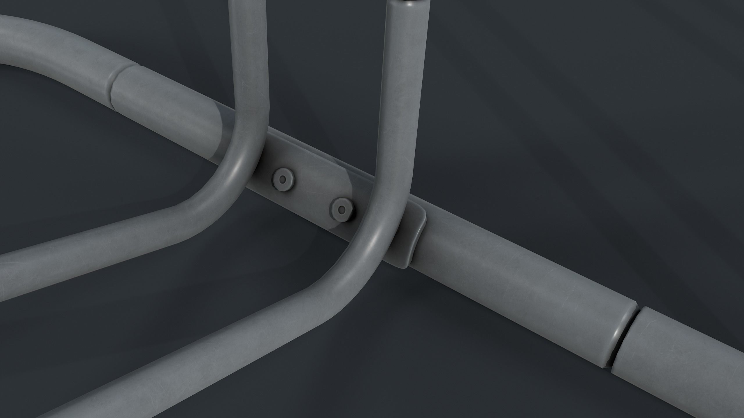 Bike Rack 8 PBR Game Ready Low-poly 3D model_18