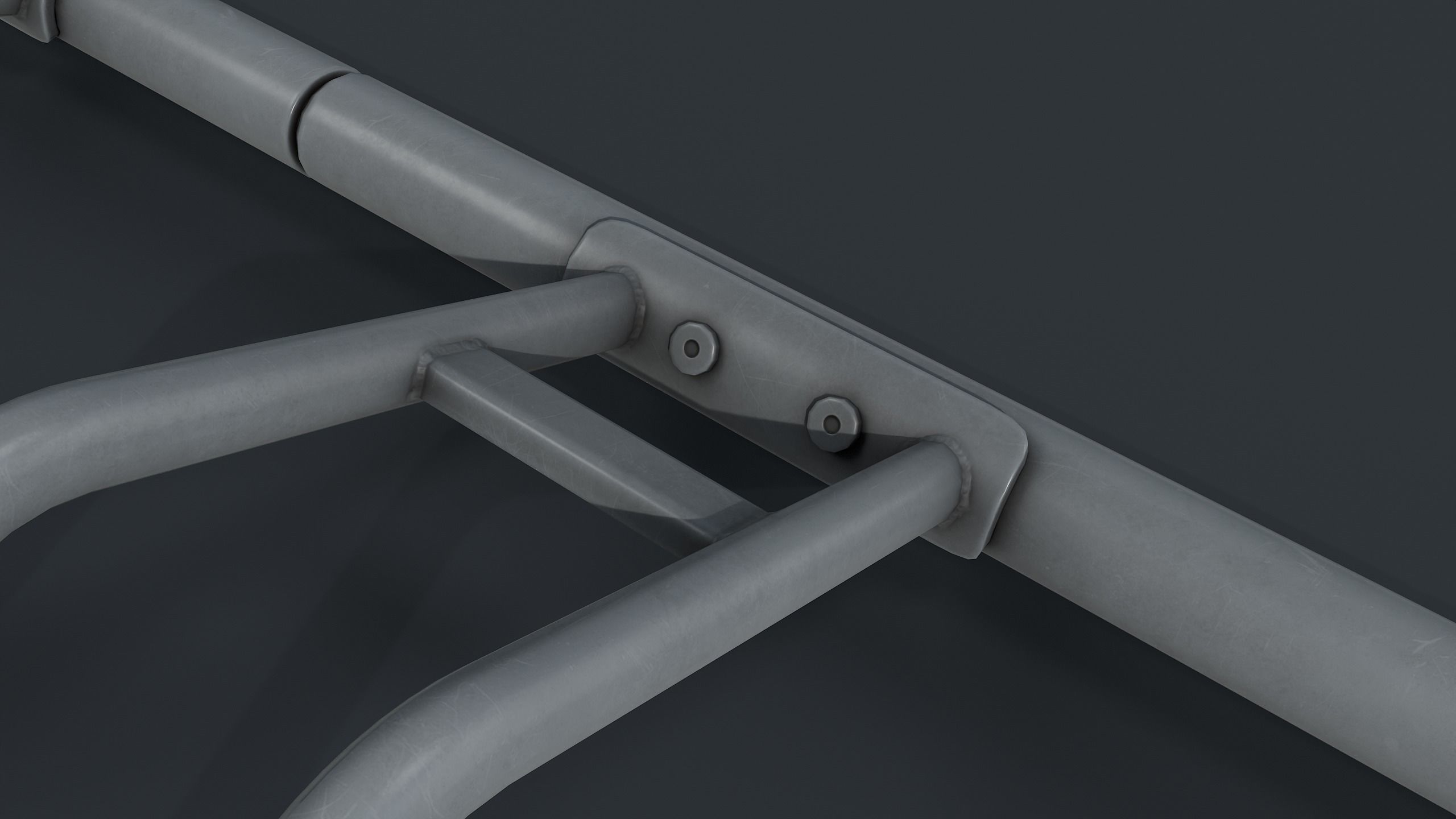 Bike Rack 8 PBR Game Ready Low-poly 3D model_16