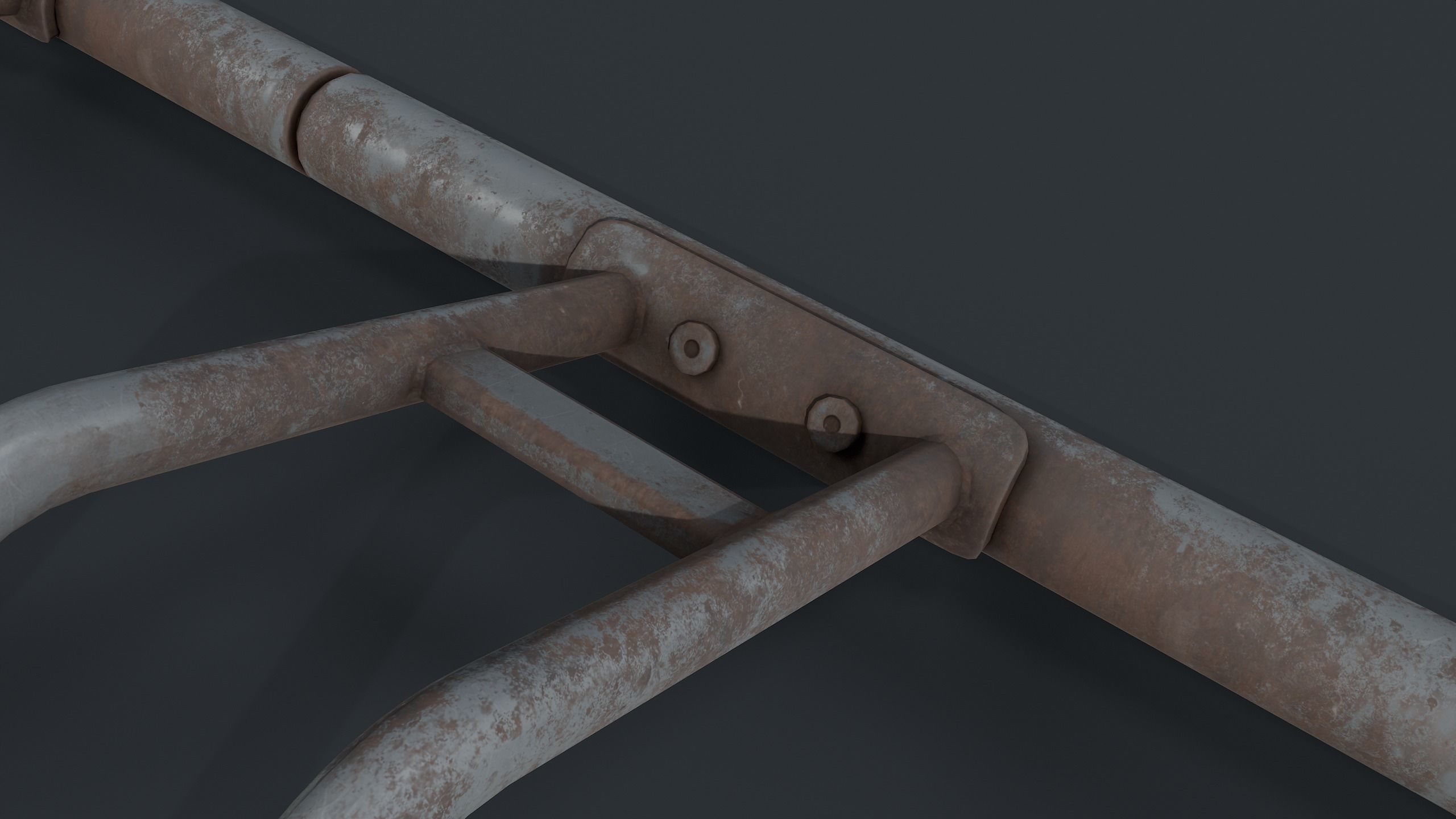 Bike Rack 8 PBR Game Ready Low-poly 3D model_15