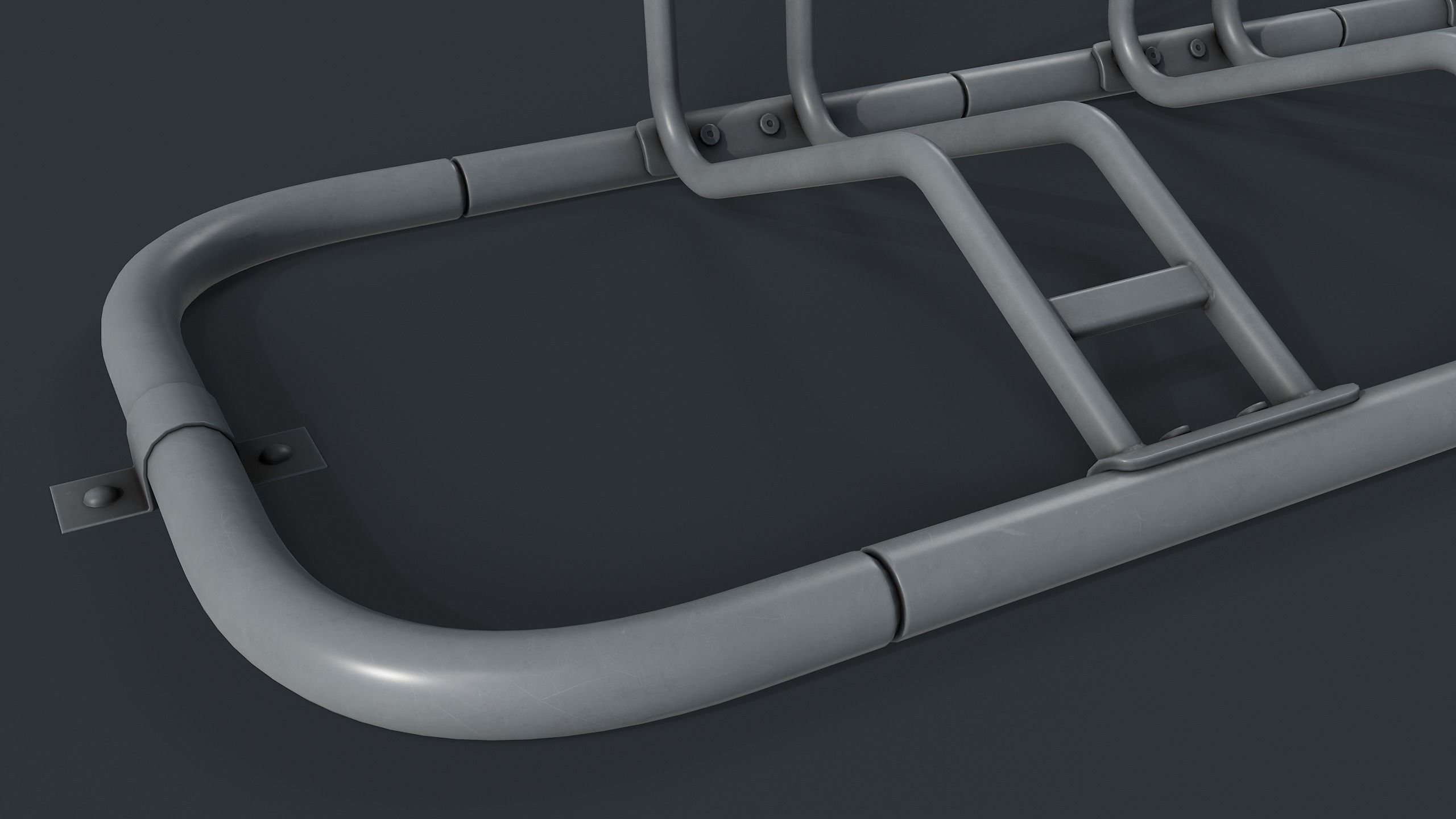 Bike Rack 8 PBR Game Ready Low-poly 3D model_14
