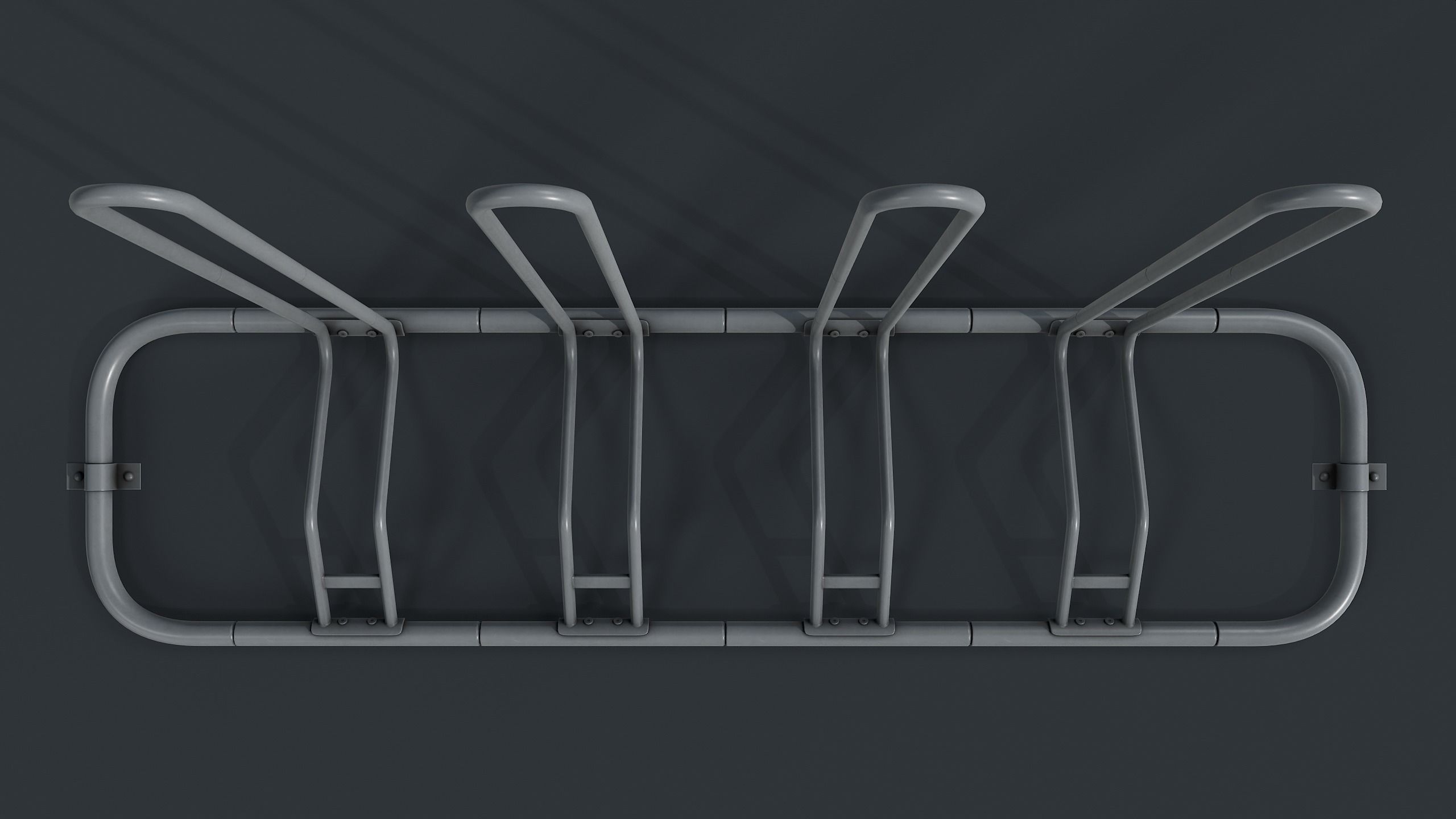 Bike Rack 8 PBR Game Ready Low-poly 3D model_20
