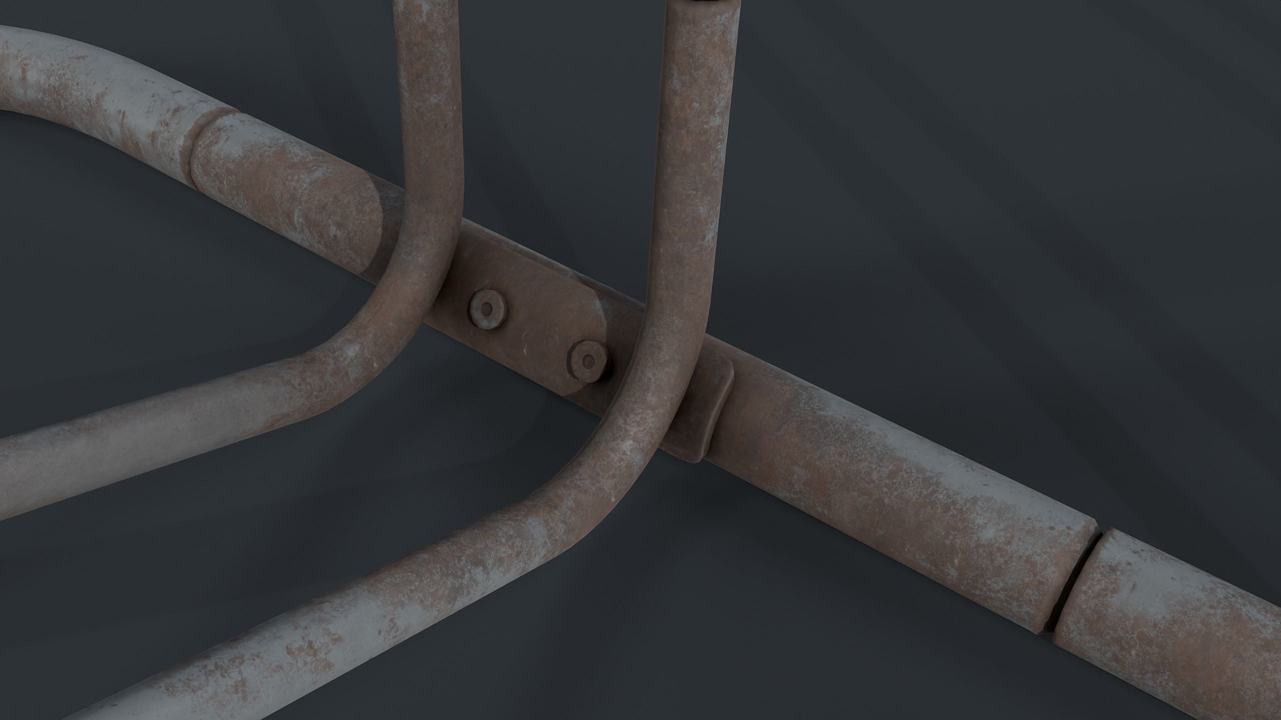 Bike Rack 8 PBR Game Ready Low-poly 3D model_17