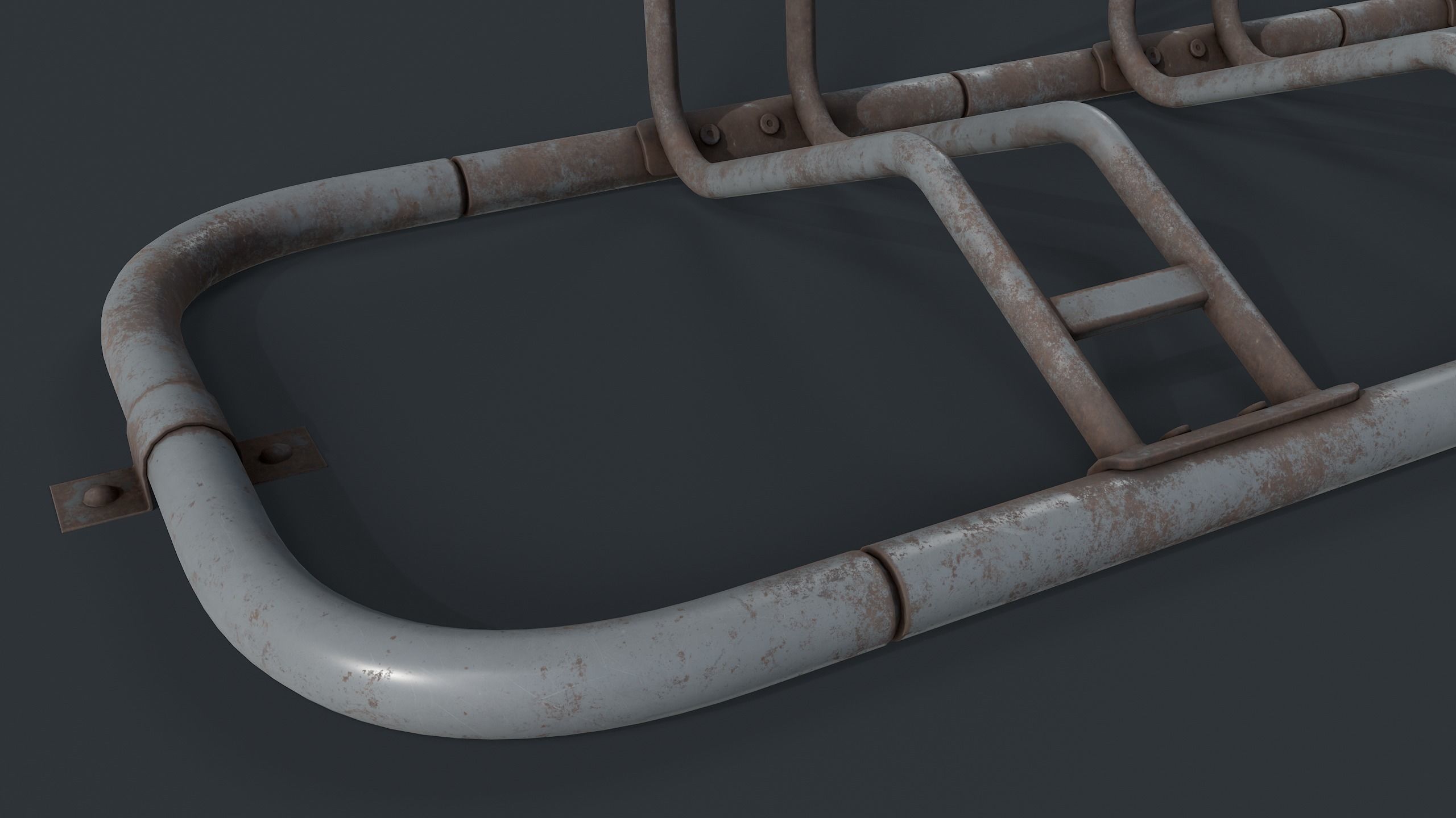 Bike Rack 8 PBR Game Ready Low-poly 3D model_13