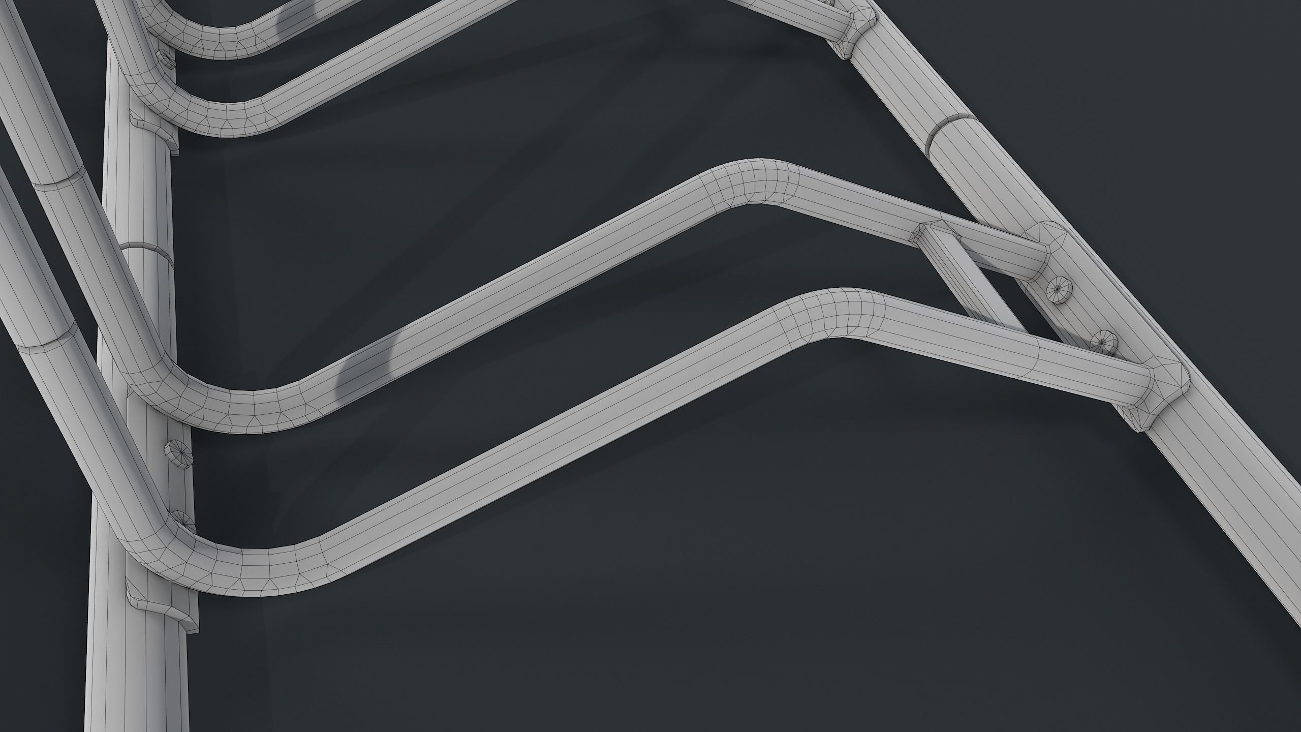 Bike Rack 8 PBR Game Ready Low-poly 3D model_23