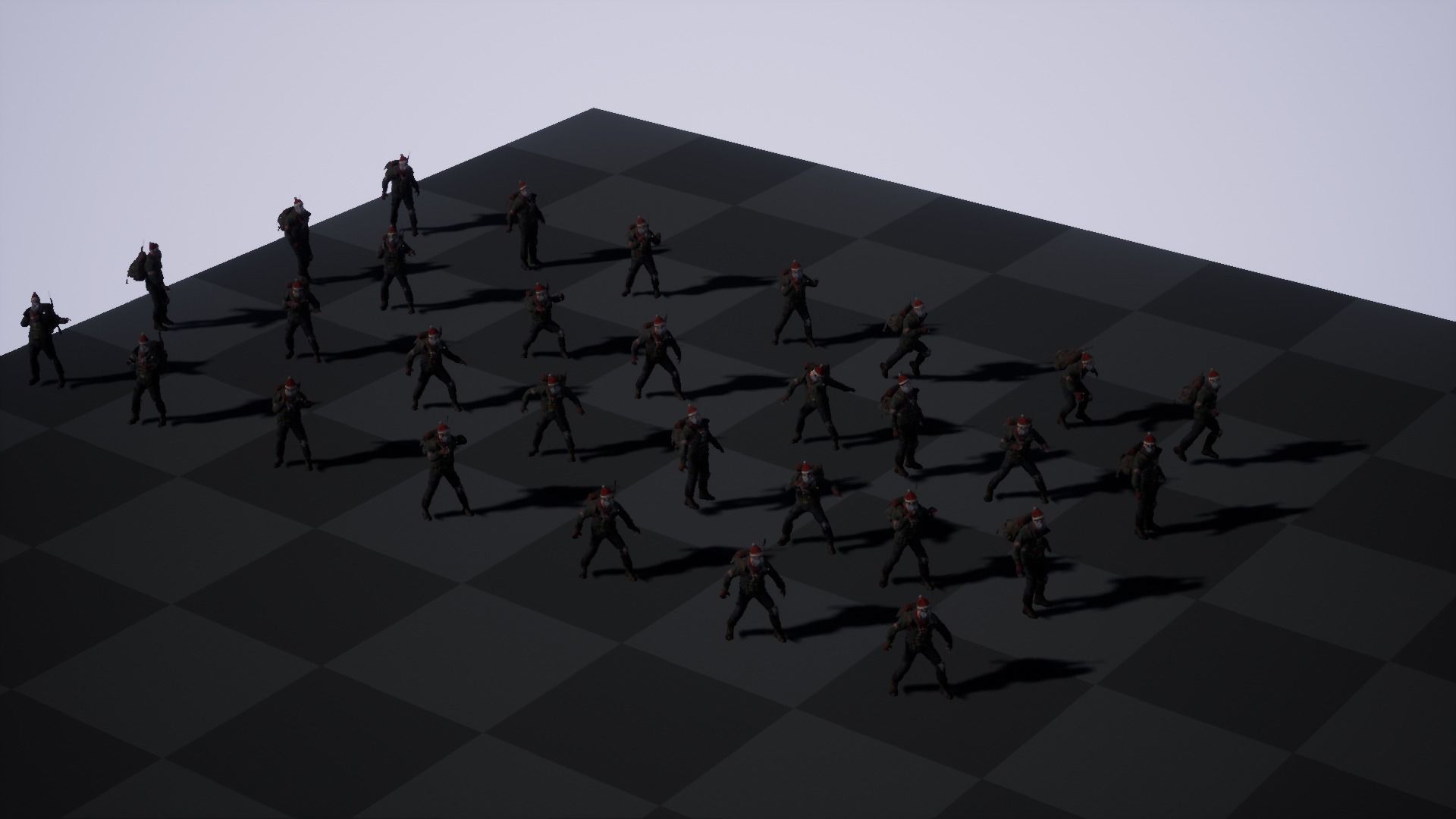 Animated Low poly Game Ready Santa survivor 3D Modular Low-poly 3D model_45