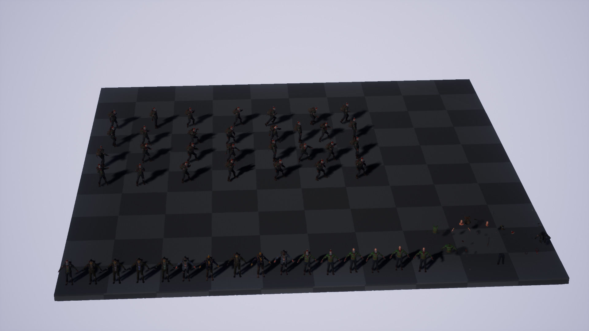 Animated Low poly Game Ready Santa survivor 3D Modular Low-poly 3D model_31