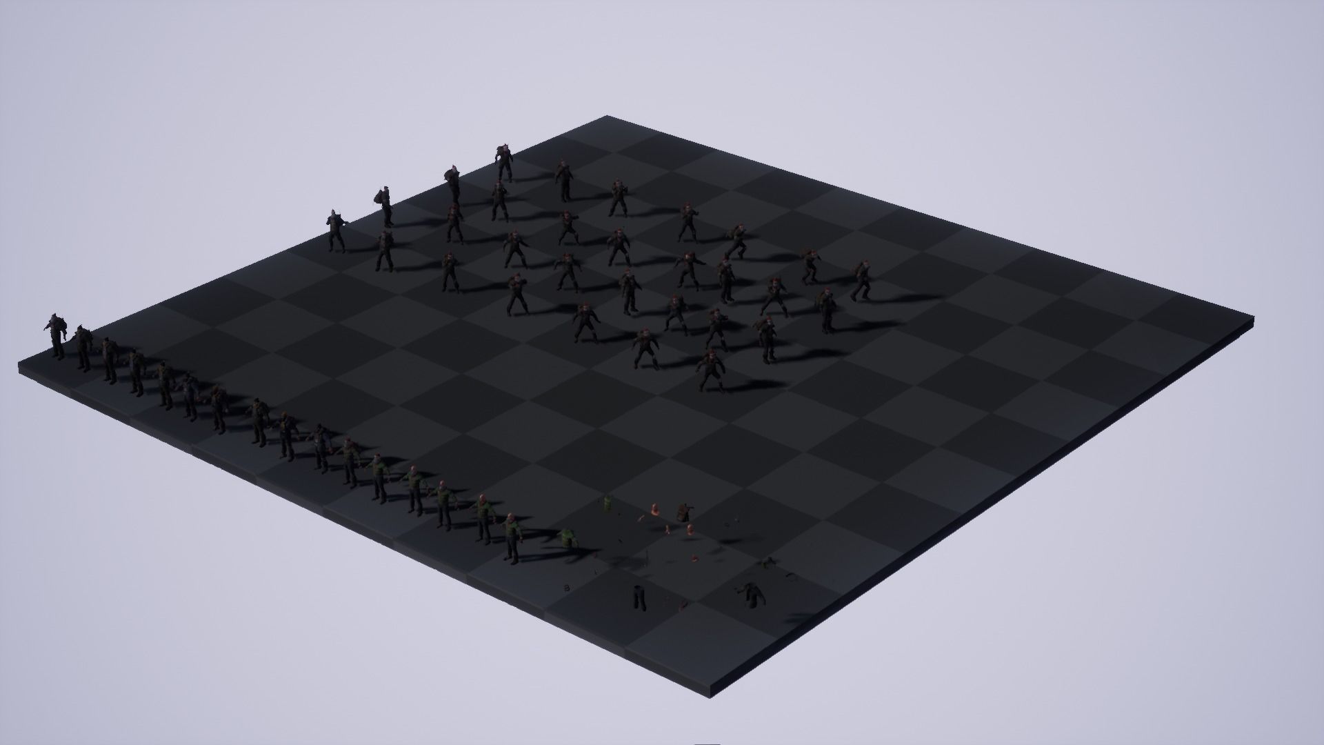 Animated Low poly Game Ready Santa survivor 3D Modular Low-poly 3D model_34