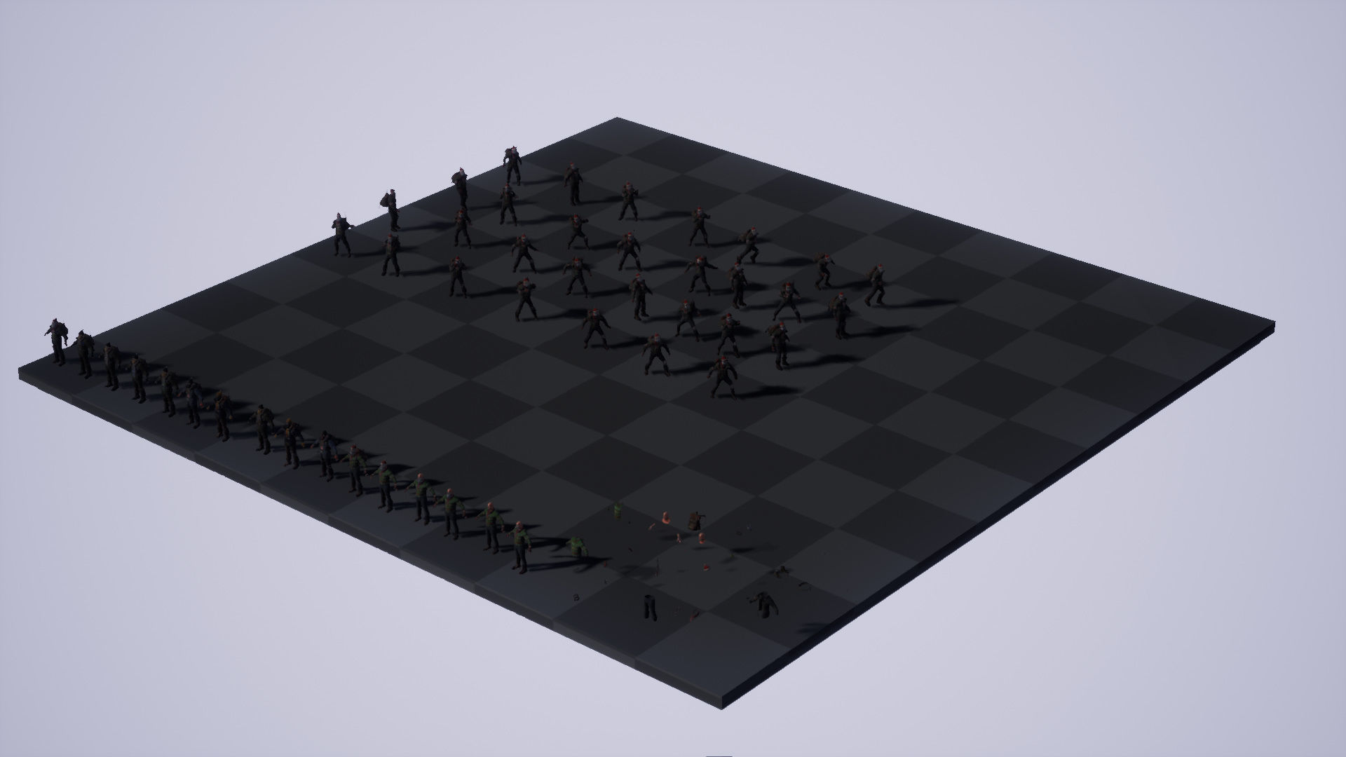 Animated Low poly Game Ready Santa survivor 3D Modular Low-poly 3D model_32