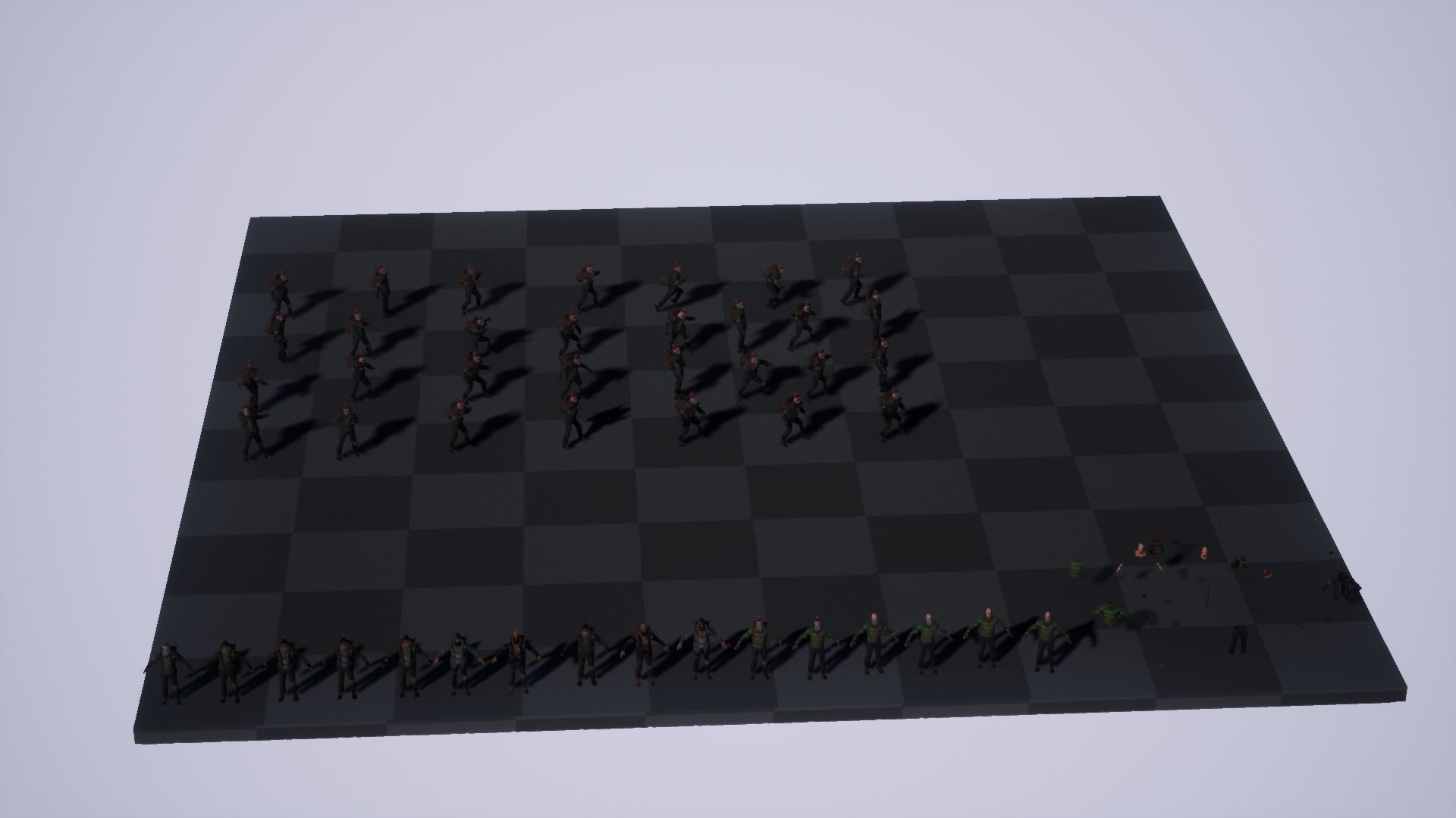 Animated Low poly Game Ready Santa survivor 3D Modular Low-poly 3D model_40