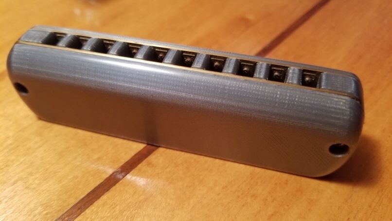 Harmonica real 3D Printable - Requires Marine Band reed plates 3D print model_2