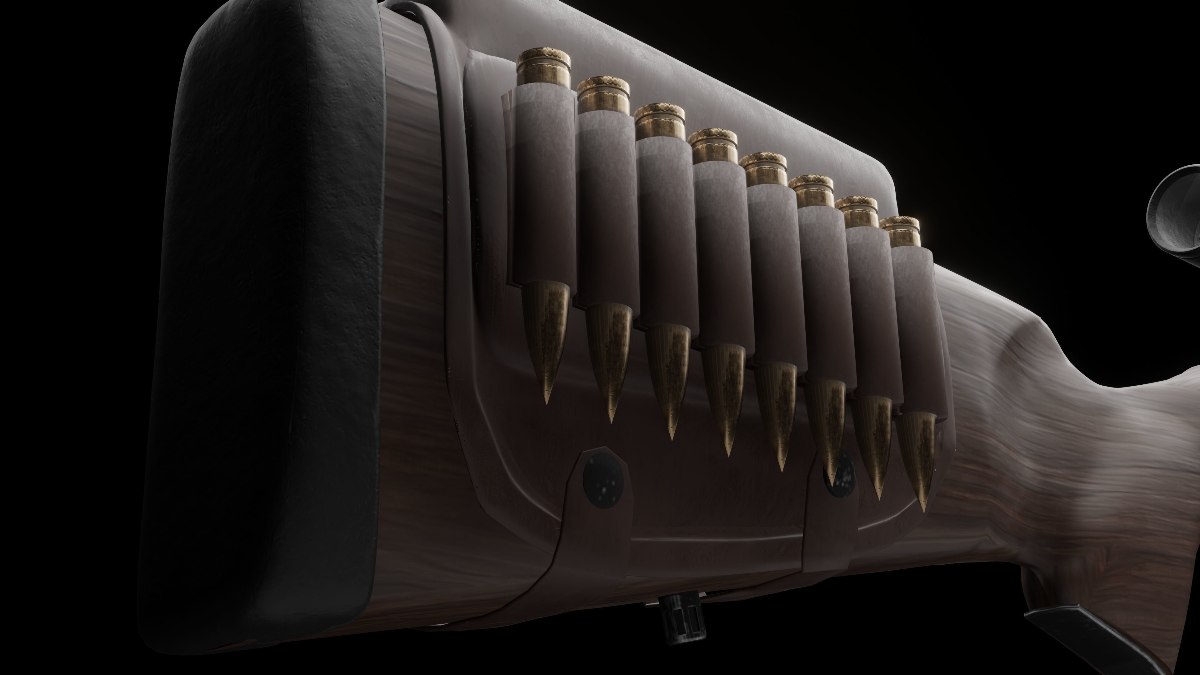 SNIPER RIFLE Low-poly 3D model_4