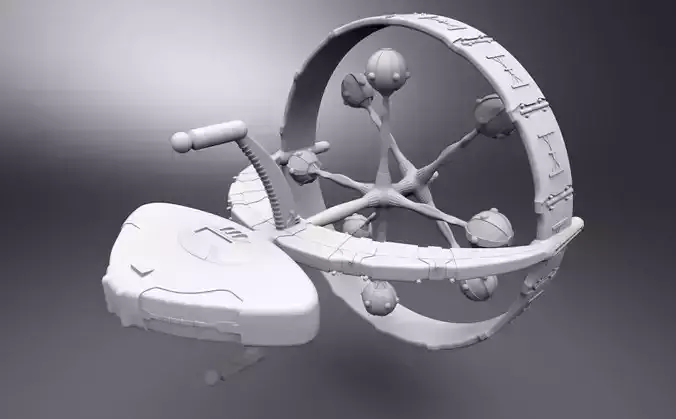 Orion Scout ship scale model 3D print model