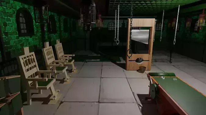 Torture Chamber Low-poly 3D model