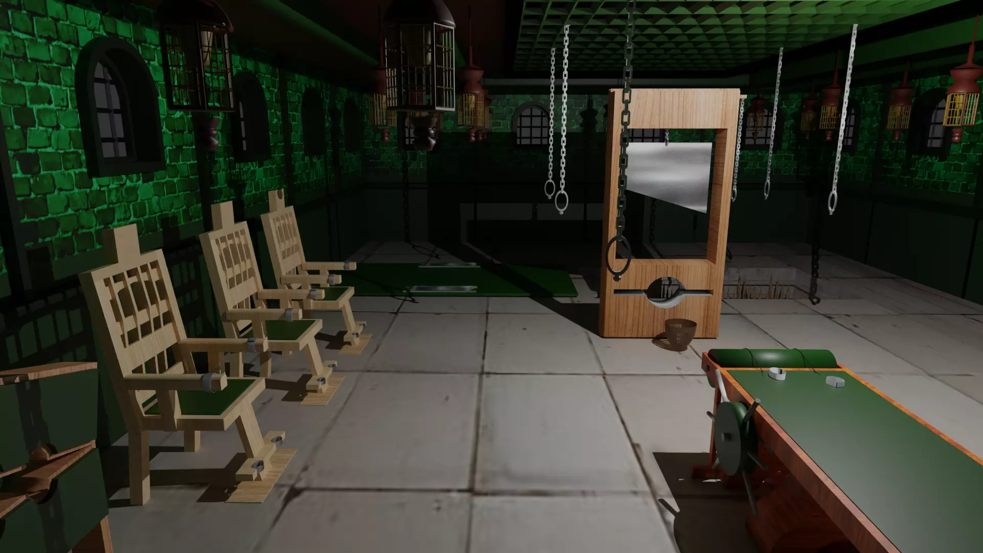 Torture Chamber Low-poly 3D model