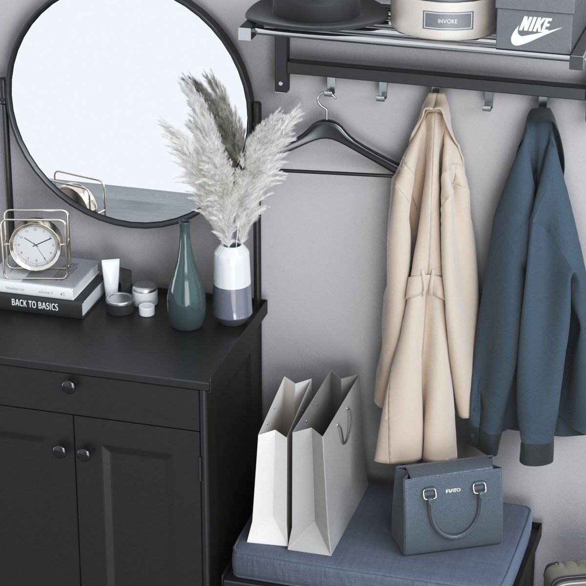 Hallway 4 3D model_5