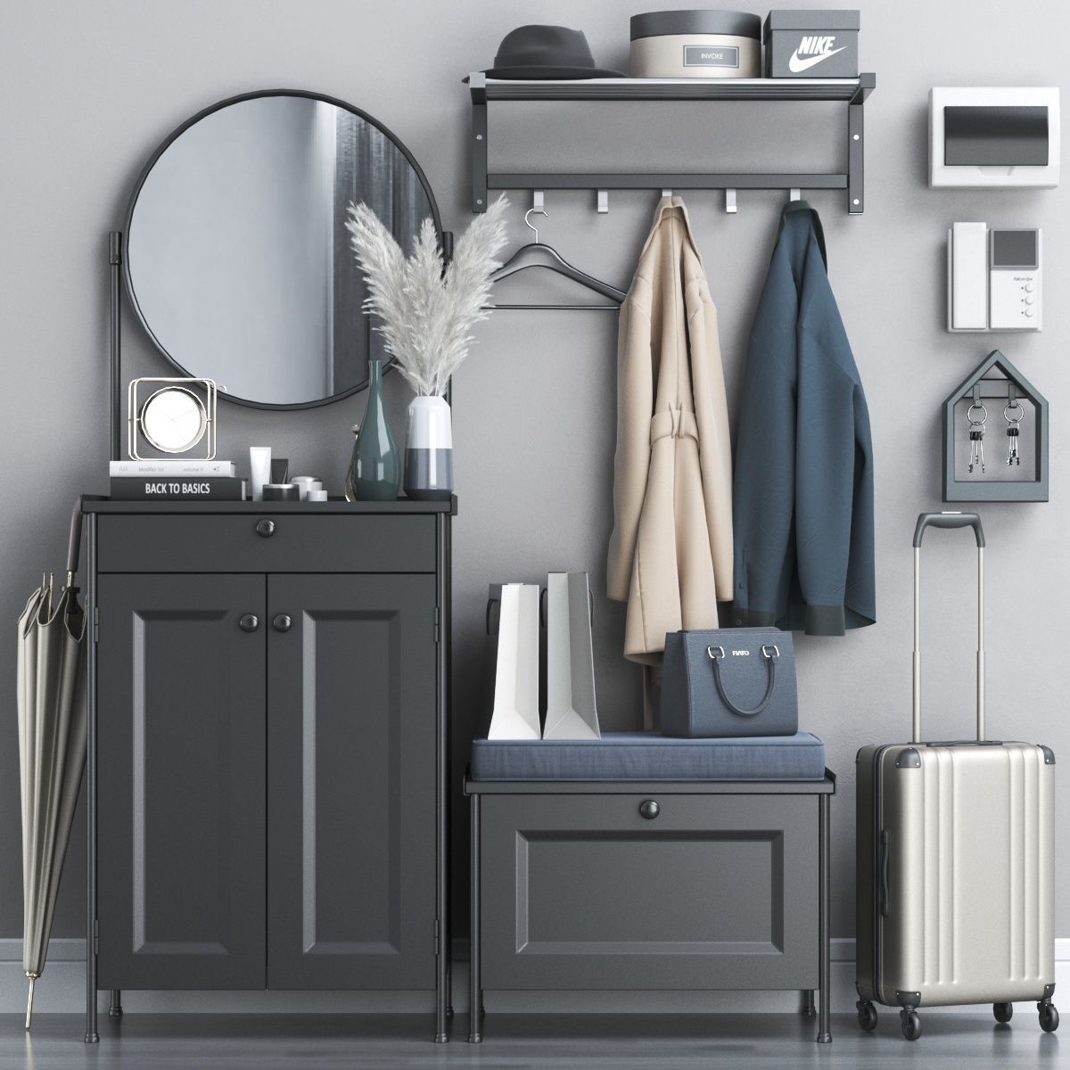 Hallway 4 3D model_3