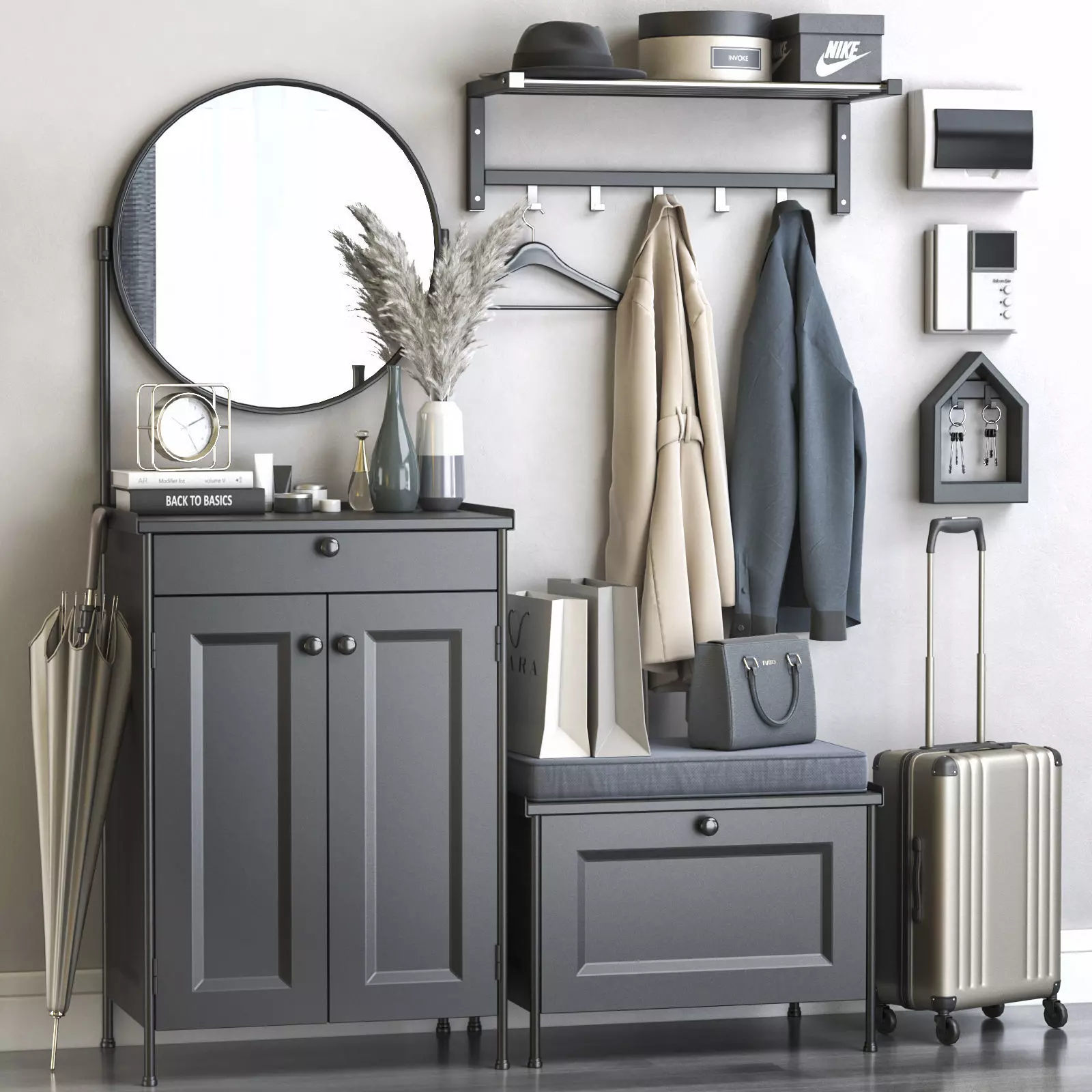 Hallway 4 3D model_0