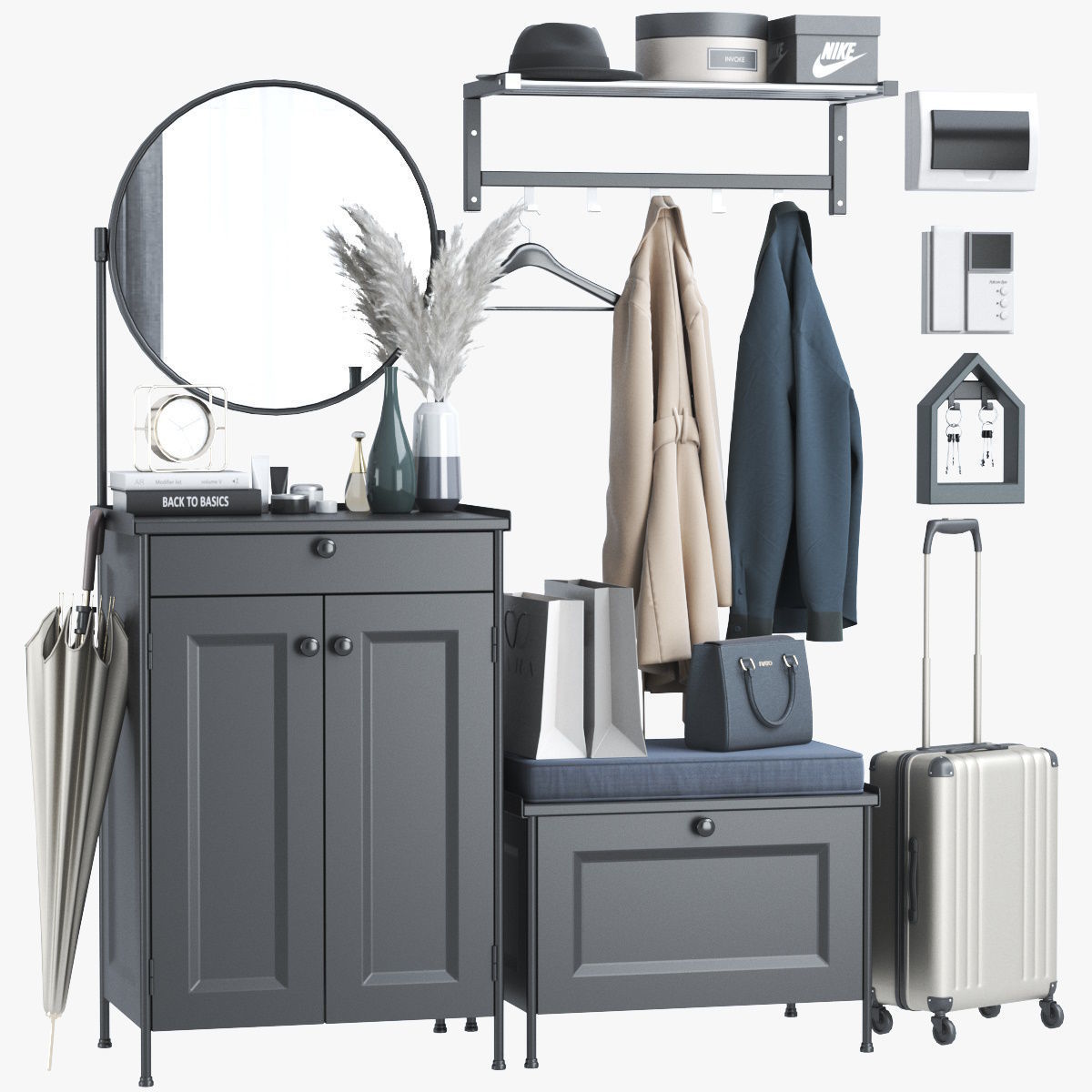 Hallway 4 3D model_6