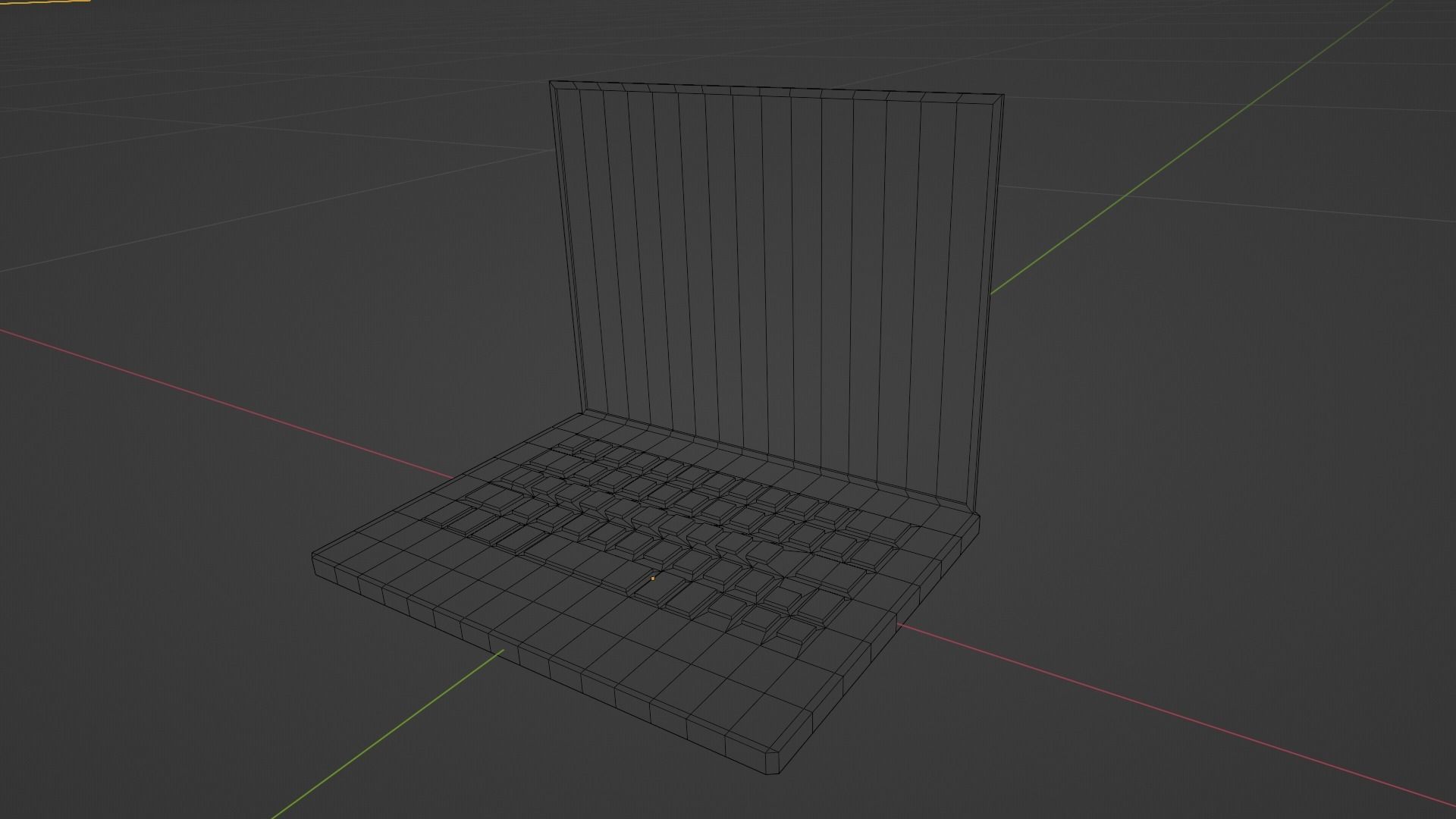 Low Poly Laptop Free 3D model_3