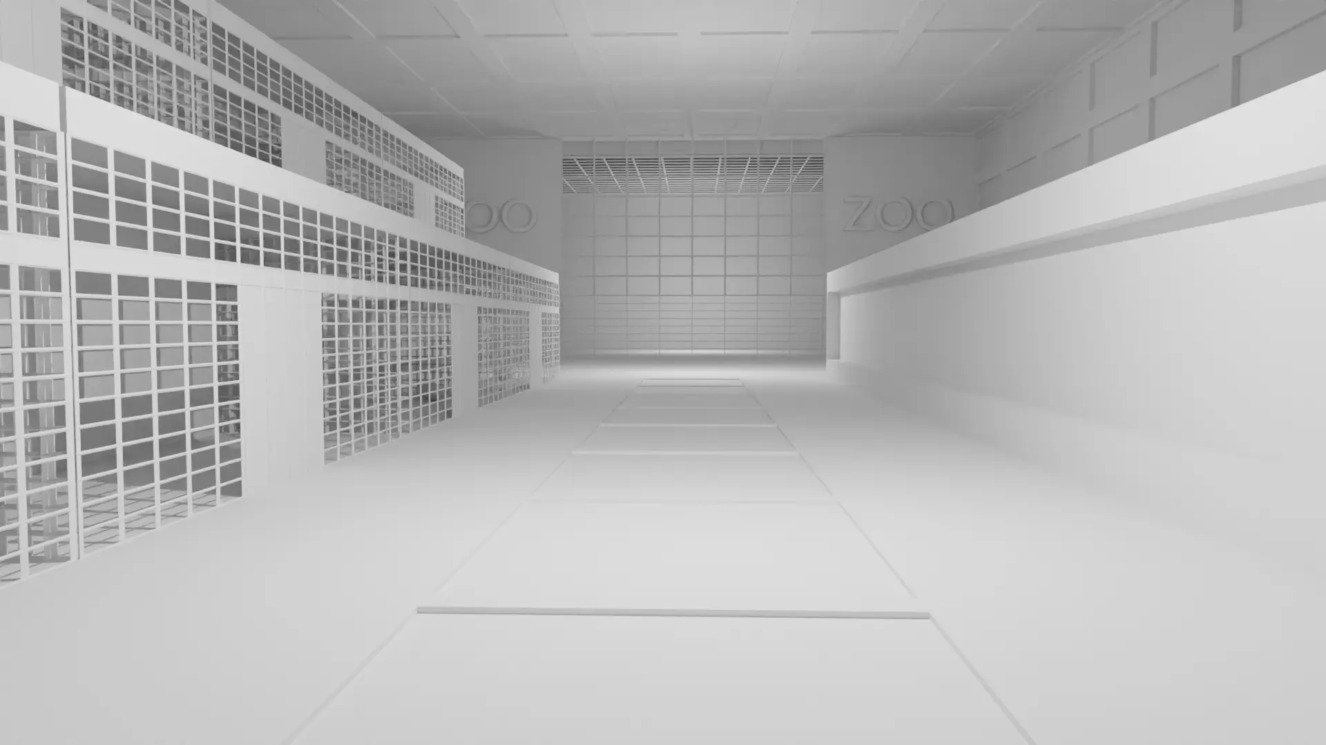 Zoo Interior Low-poly 3D model_0