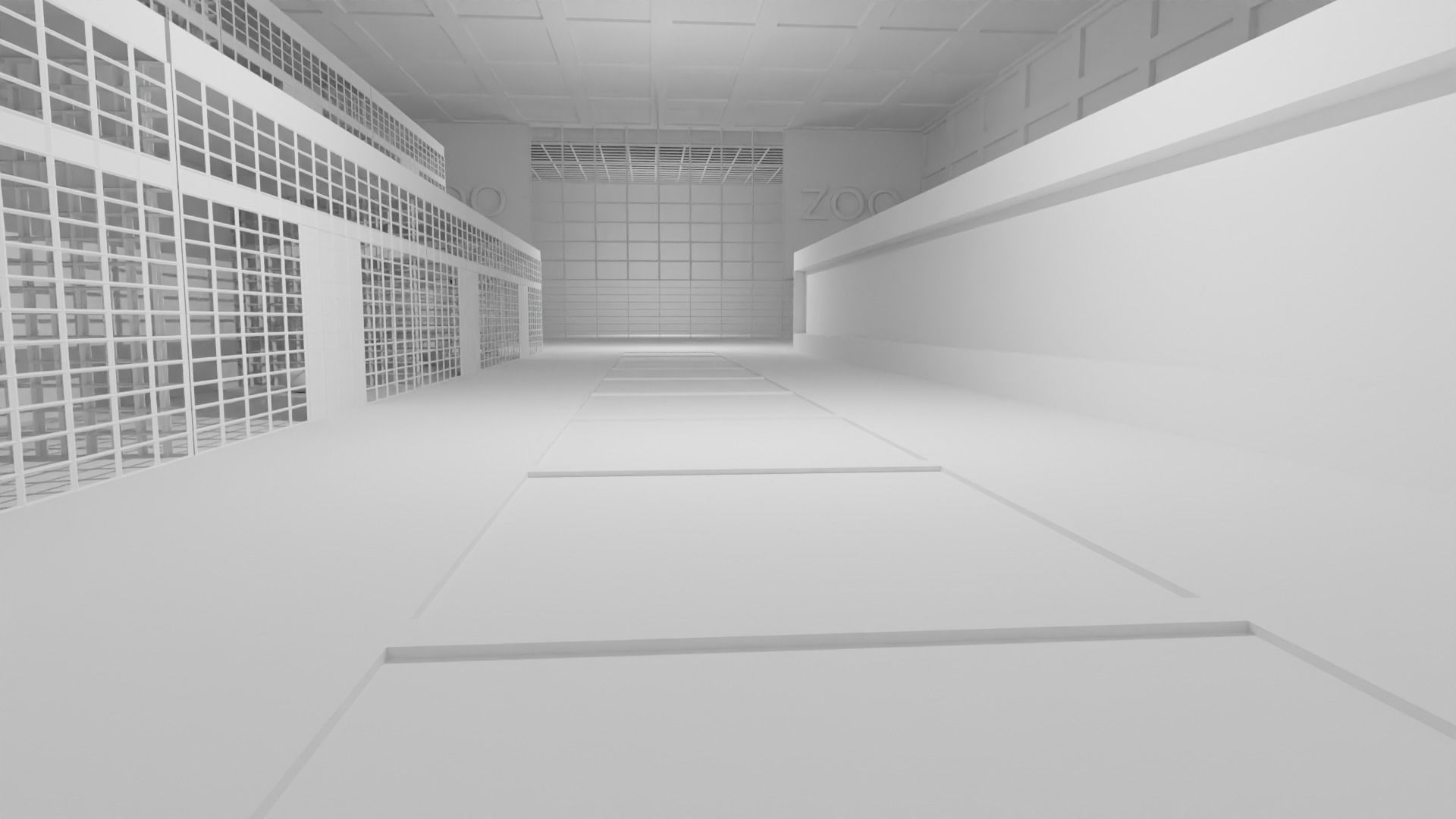 Zoo Interior Low-poly 3D model_4