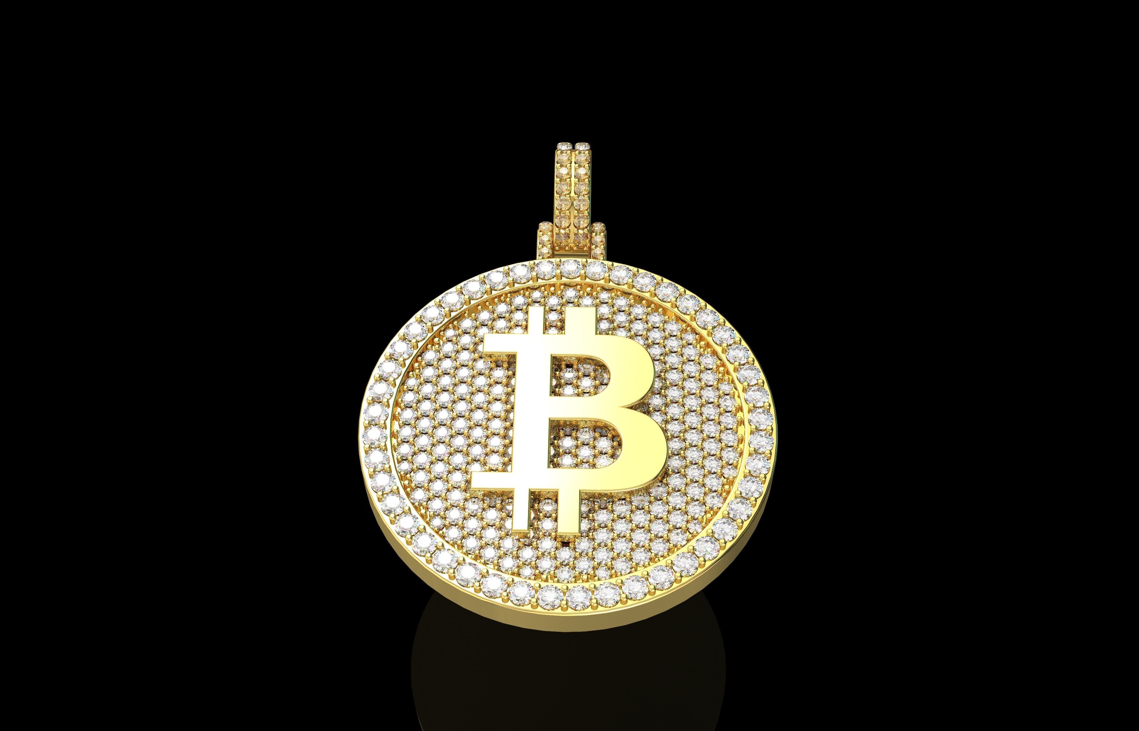 Pendants Bitcoin Number 23 3D print model_13