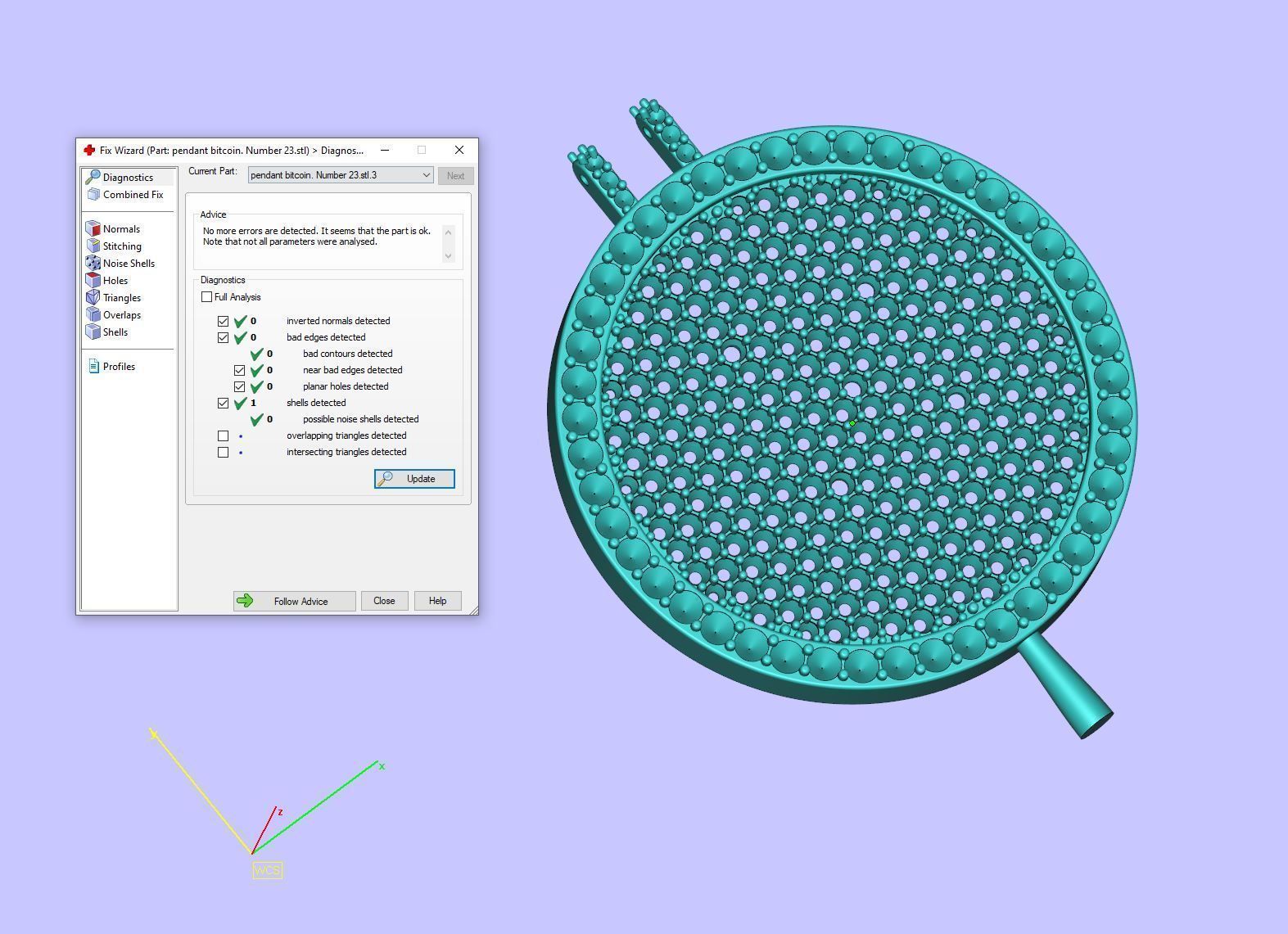 Pendants Bitcoin Number 23 3D print model_38