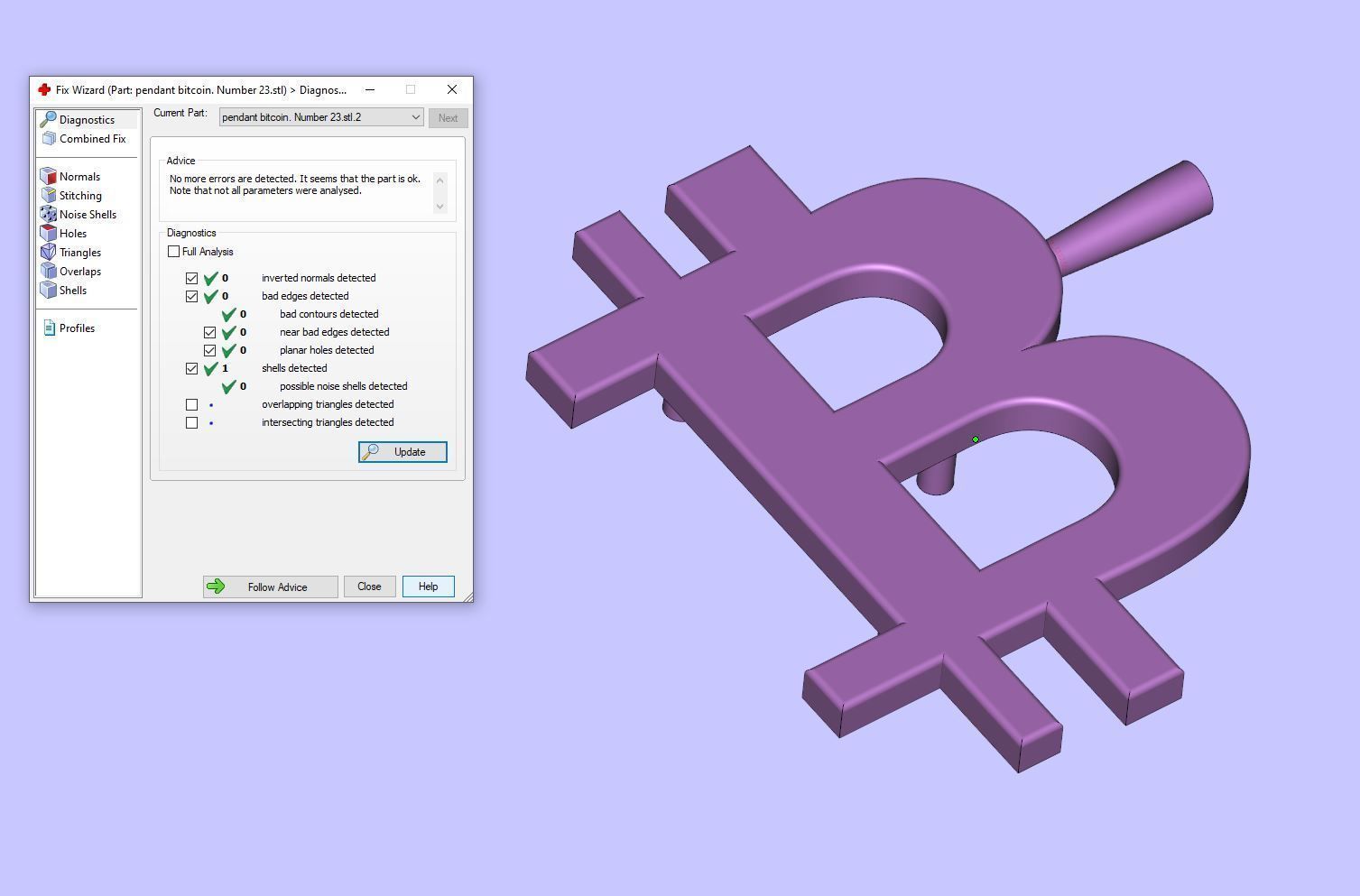 Pendants Bitcoin Number 23 3D print model_37